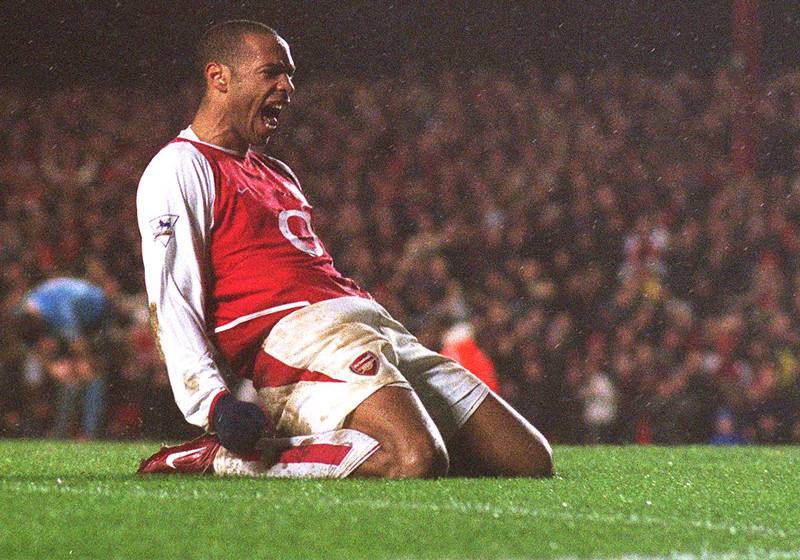 Das legendäre Jubelfoto von Arsenal-Star Thierry Henry