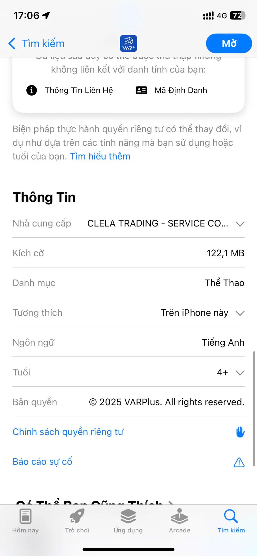 Xem bóng đá trực tiếp trên iPhone siêu mượt, nhận thẻ cào, áo đấu 5 App xem bóng đá trực tiếp VAR Plus dung lượng cực nhẹ, chỉ khoảng 122Mb