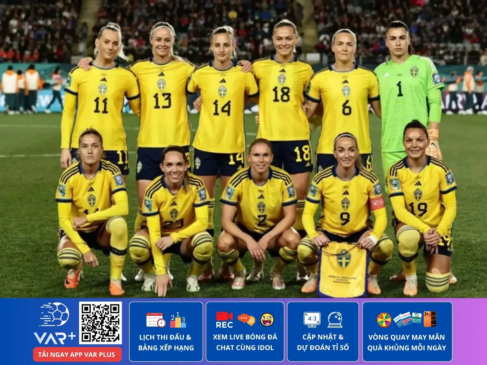 Đội tuyển bóng đá nữ quốc gia thụy điển luôn là cái tên đáng ghờm đối với mọi đối thủ