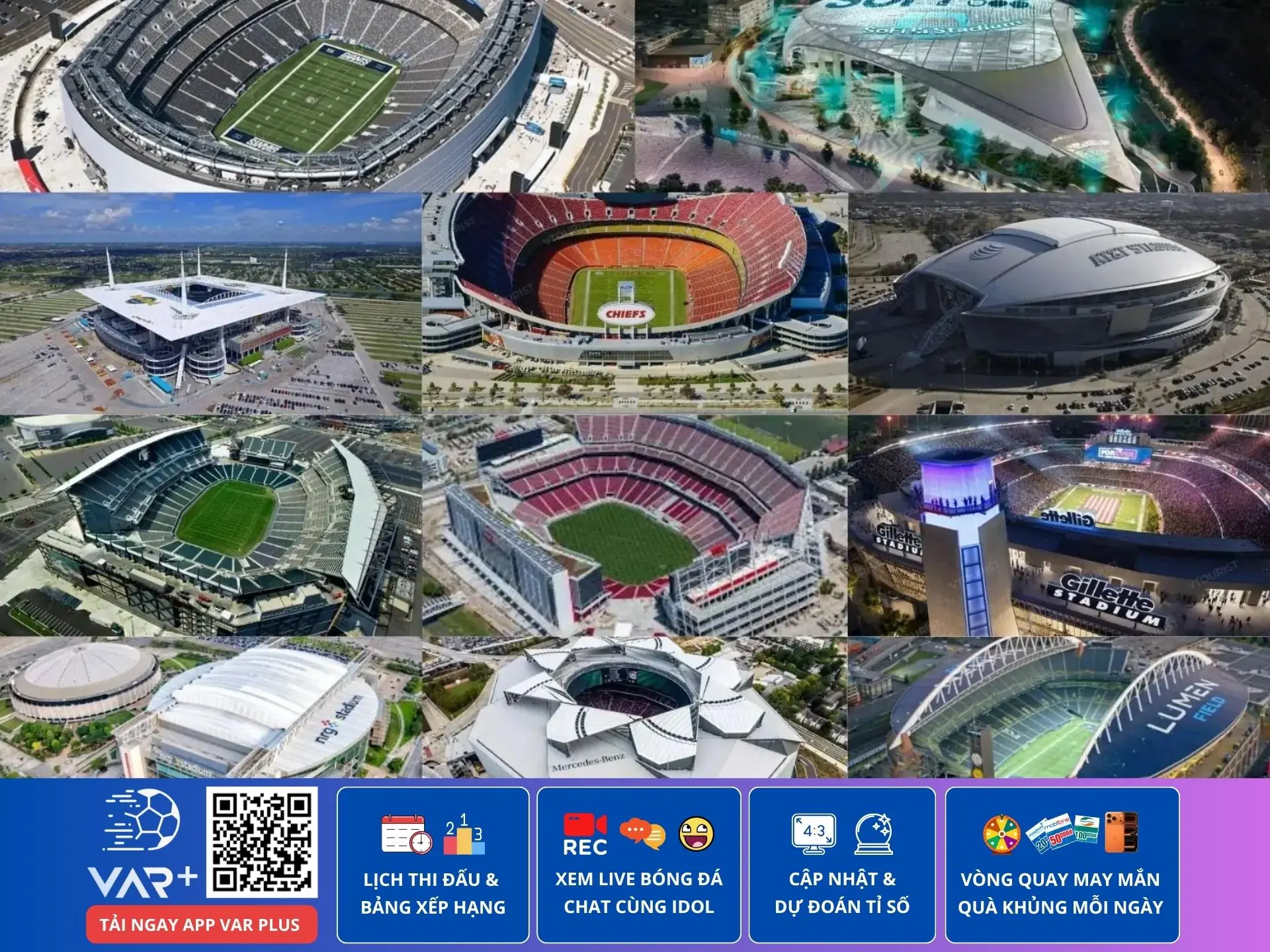 11 sân vận động đăng cai World Cup 2026 tại Mỹ