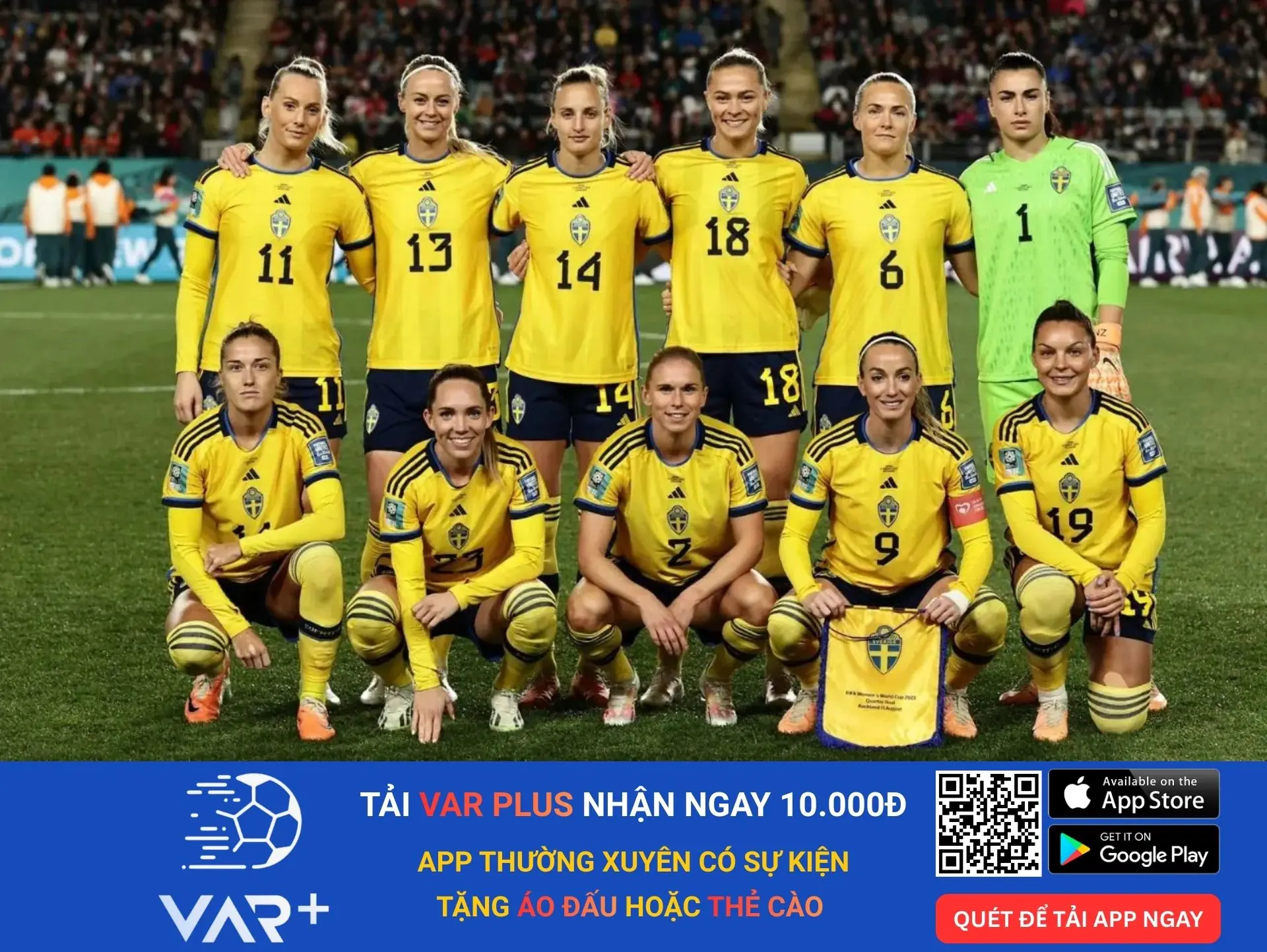 Đội tuyển bóng đá nữ quốc gia thụy điển luôn là cái tên đáng ghờm đối với mọi đối thủ