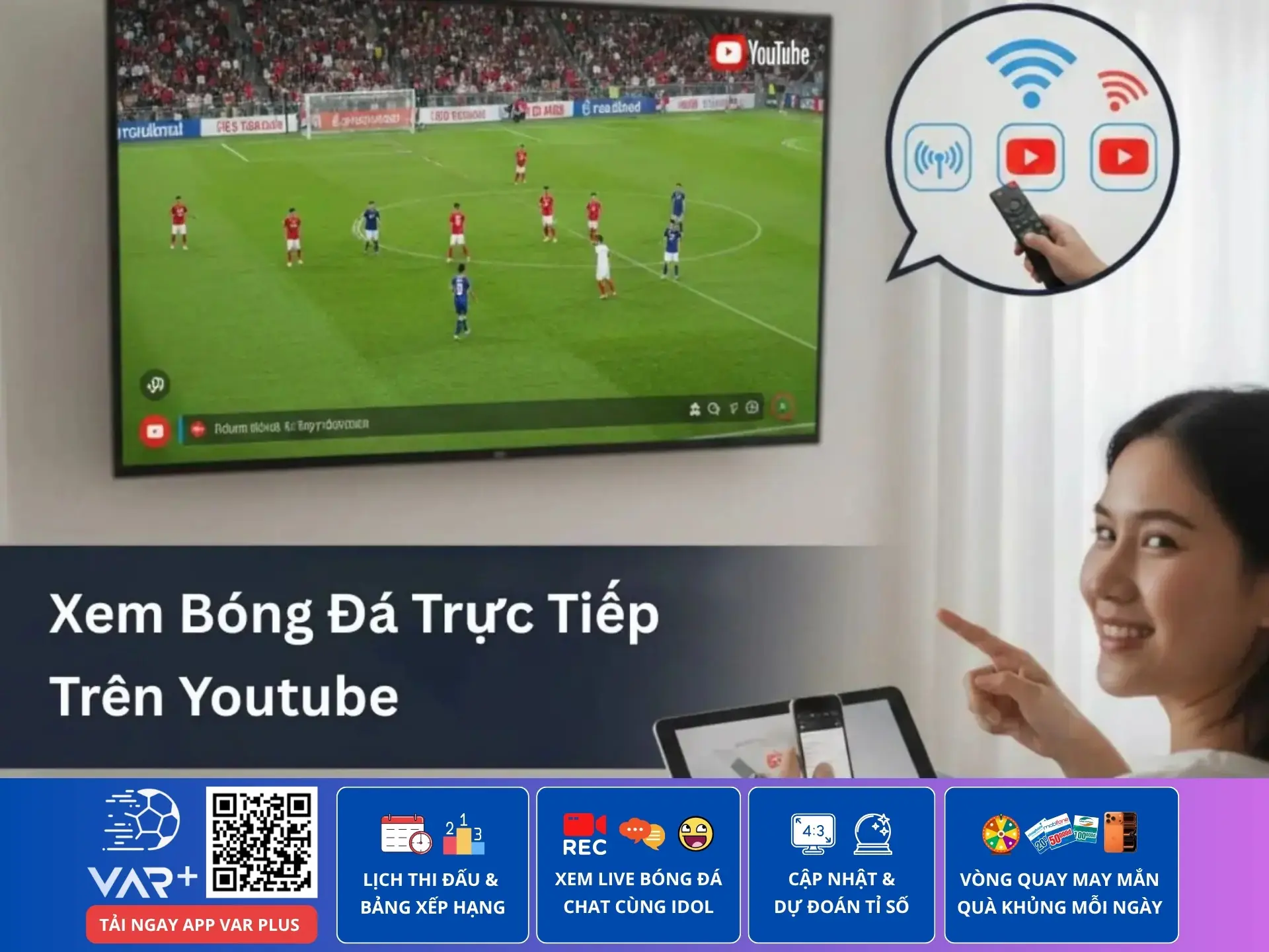 Hướng dẫn cách xem bóng đá trực tiếp trên Youtube
