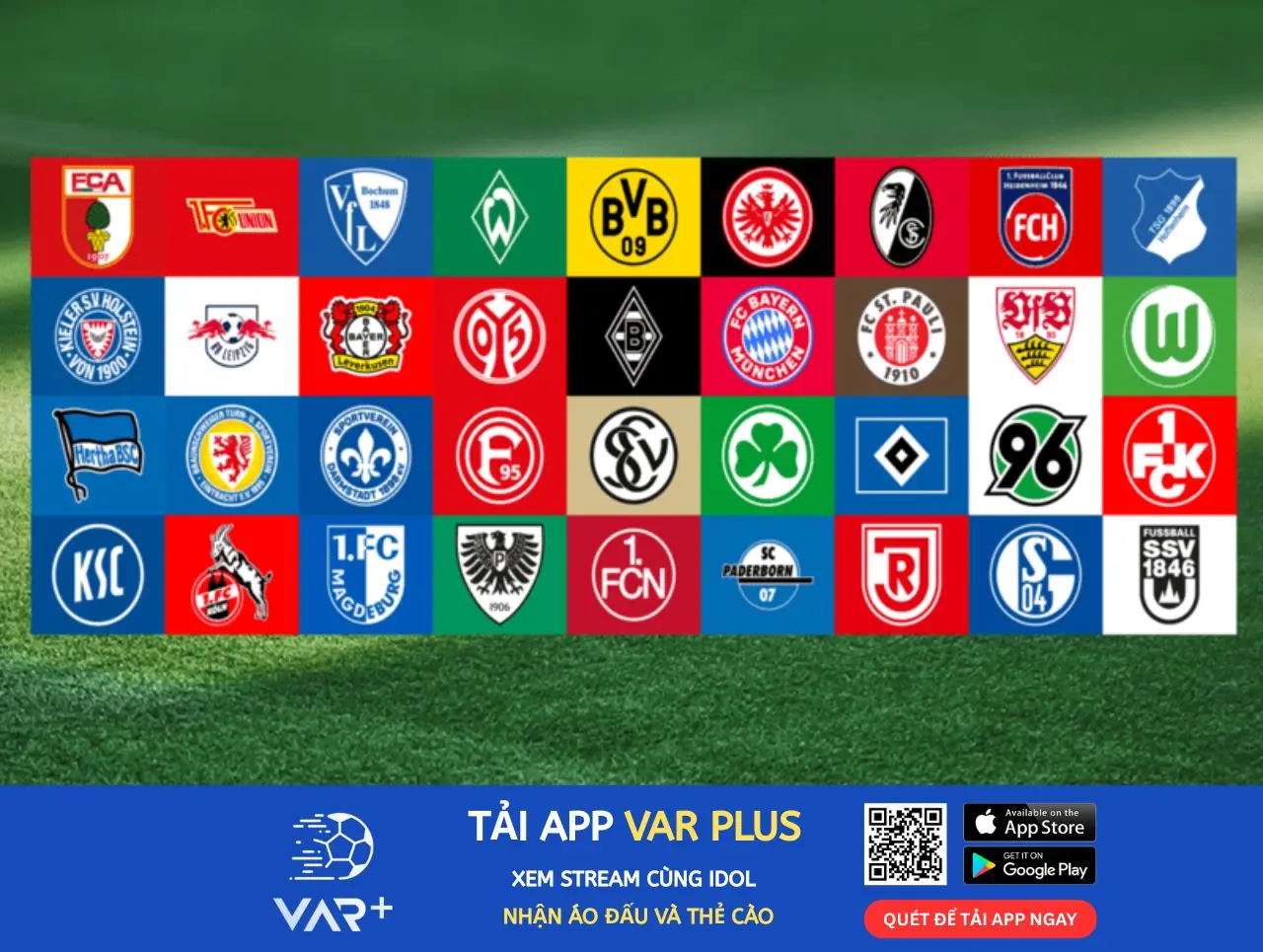 Xem lịch thi đấu giải bóng đá Đức (Bundes Liga)