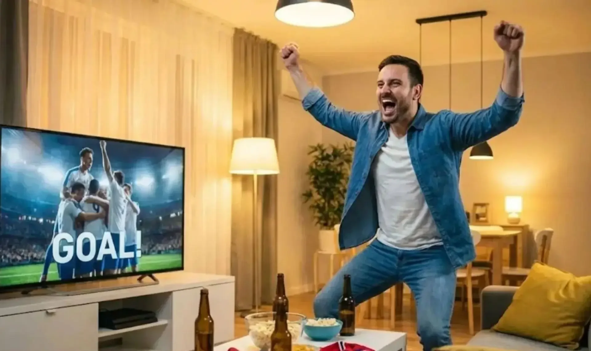 Thức khuya xem đá bóng trực tiếp luôn mang đến cảm giác khó tả hơn xem highlight vào hôm sau