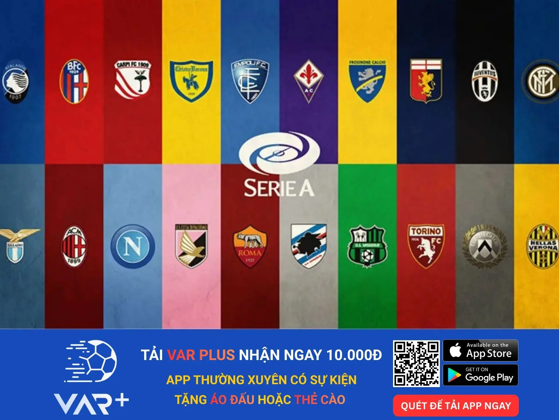 Xem lịch thi đấu giải bóng đá Ý (Serie A)