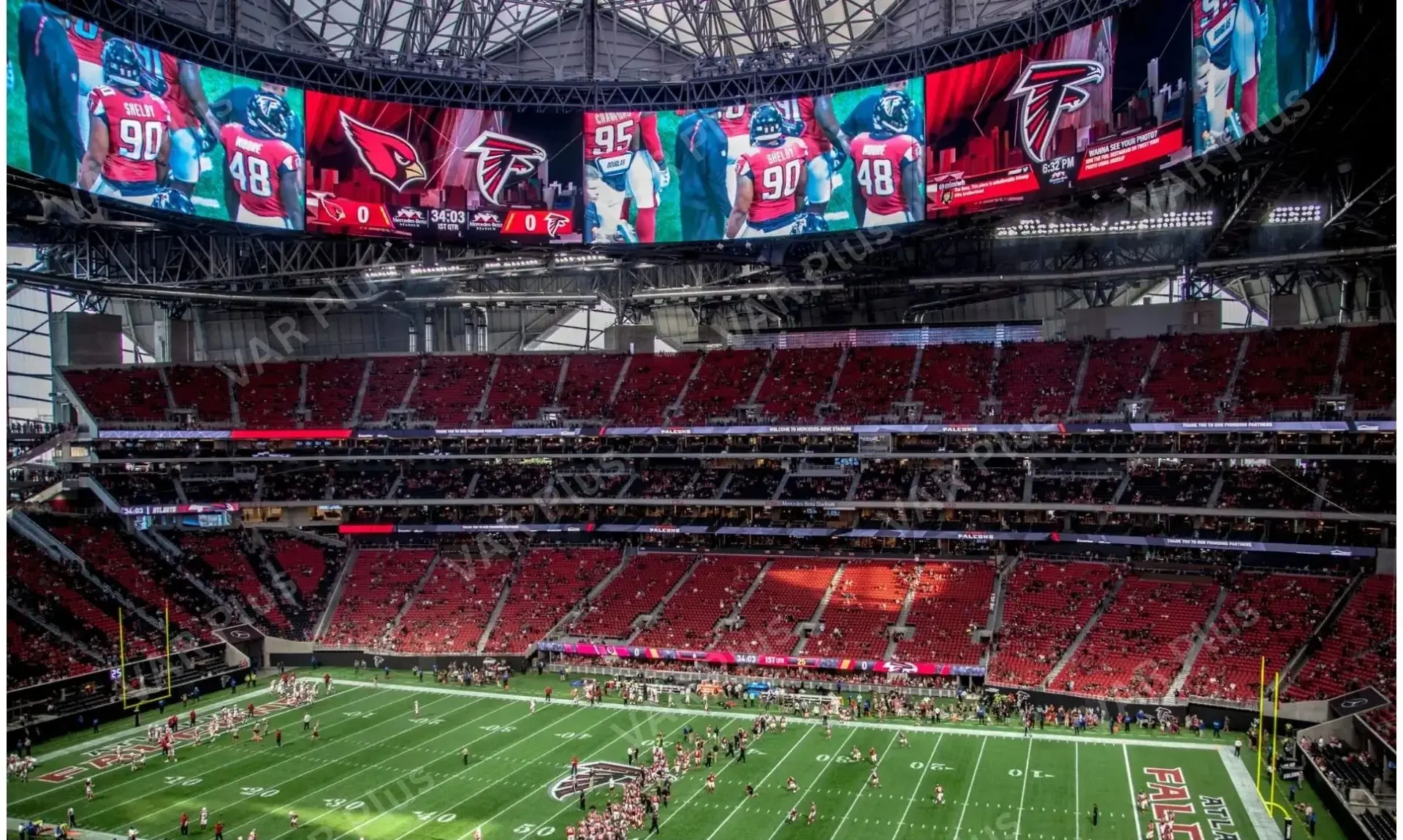 Sân Mercedes-Benz: Từ biểu tượng Atlanta đến "chảo lửa" tại World Cup 2026 2 Màn hình Halo Board 360 độ khổng lồ tại sân Mercedes-Benz