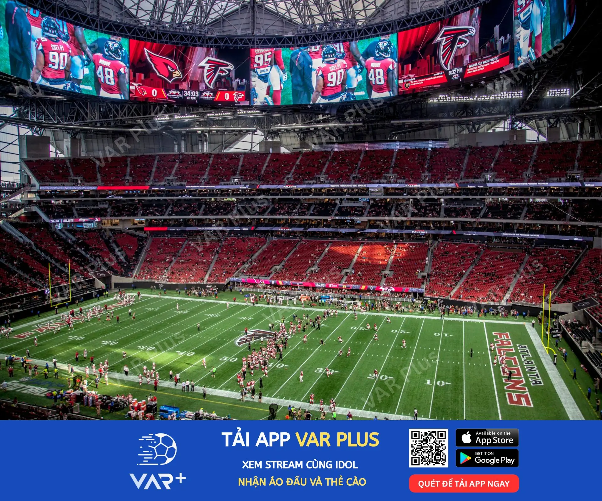 Màn hình Halo Board 360 độ khổng lồ tại sân Mercedes-Benz