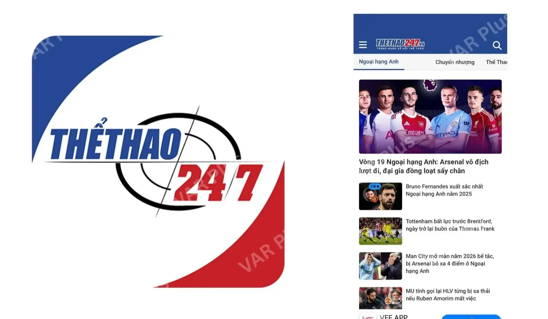 App xem tỷ số bóng đá thethao247