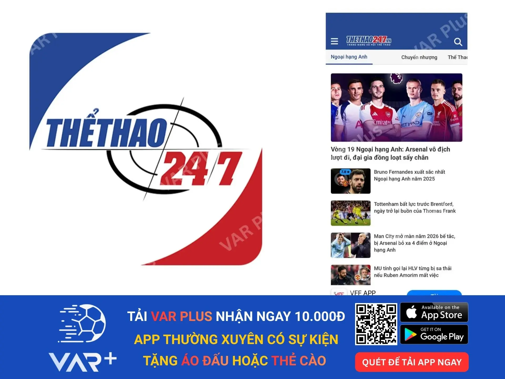 App xem tỷ số bóng đá thethao247