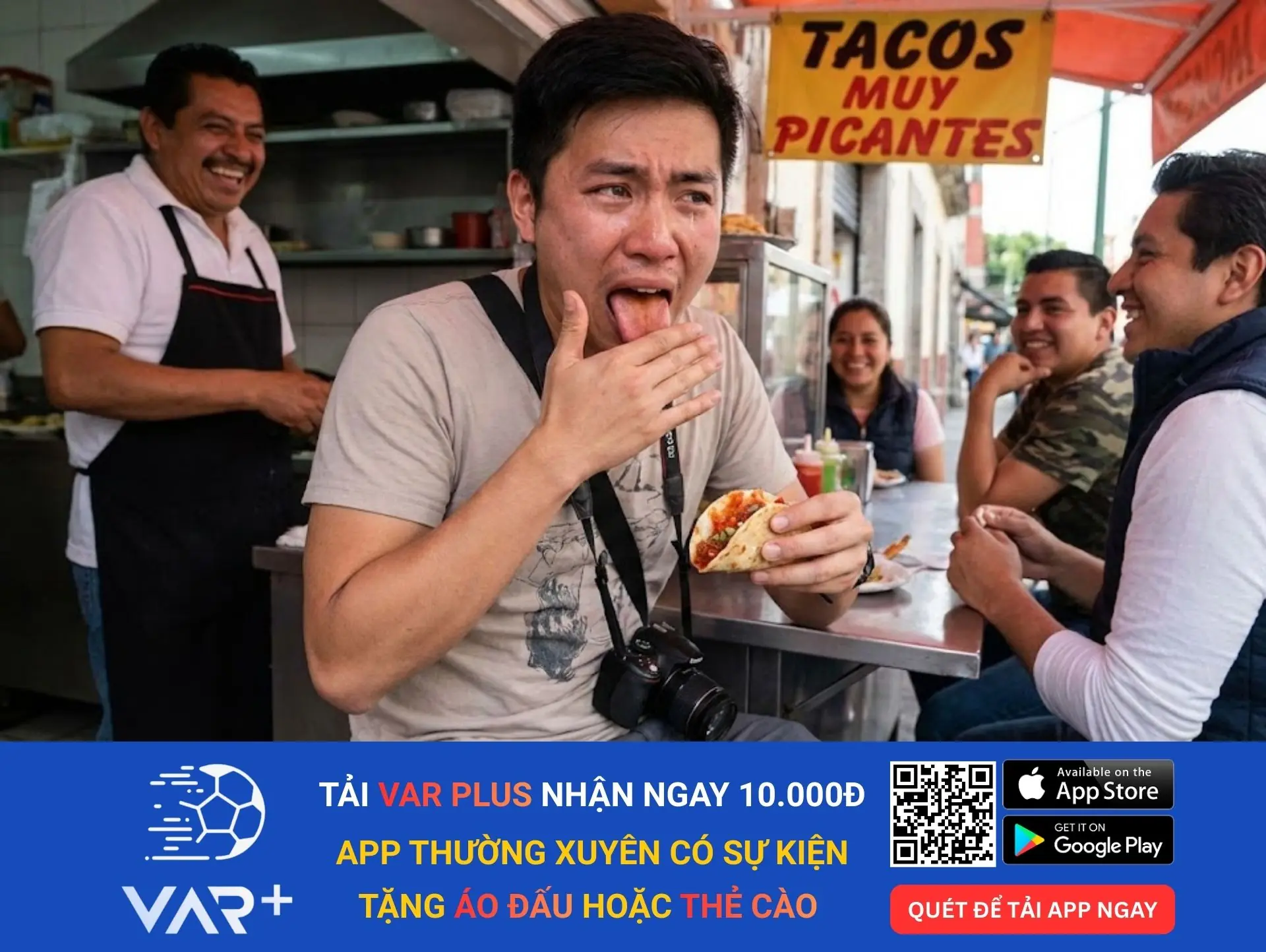 Bạn nên thử một chút trước, hoặc dặn không cay. Đồ ăn Mexico sẽ khiến lưỡi bạn bị đốt cháy