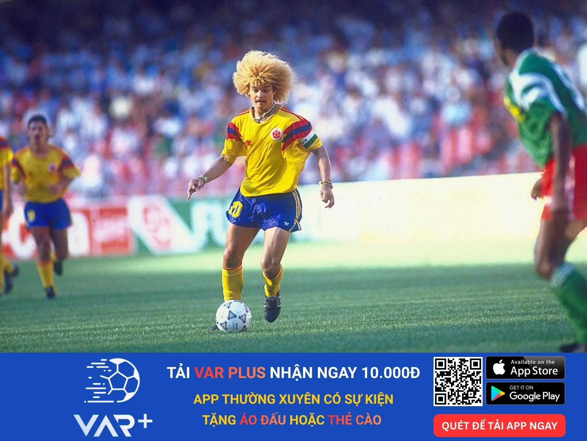 20 kiểu tóc độc lạ, dị nhất trong lịch sử các kỳ World Cup 1 Carlos Valderrama (Colombia) – "Sư tử đầu vàng"