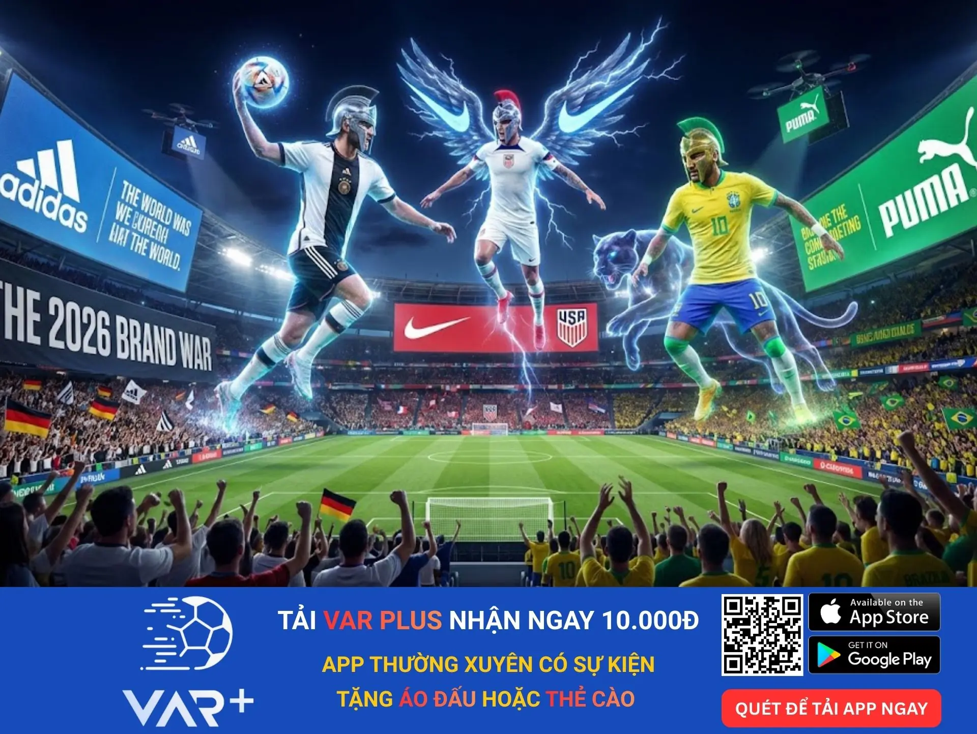 Cuộc cạnh tranh giữa các thương hiệu thể thao tại World Cup 2026