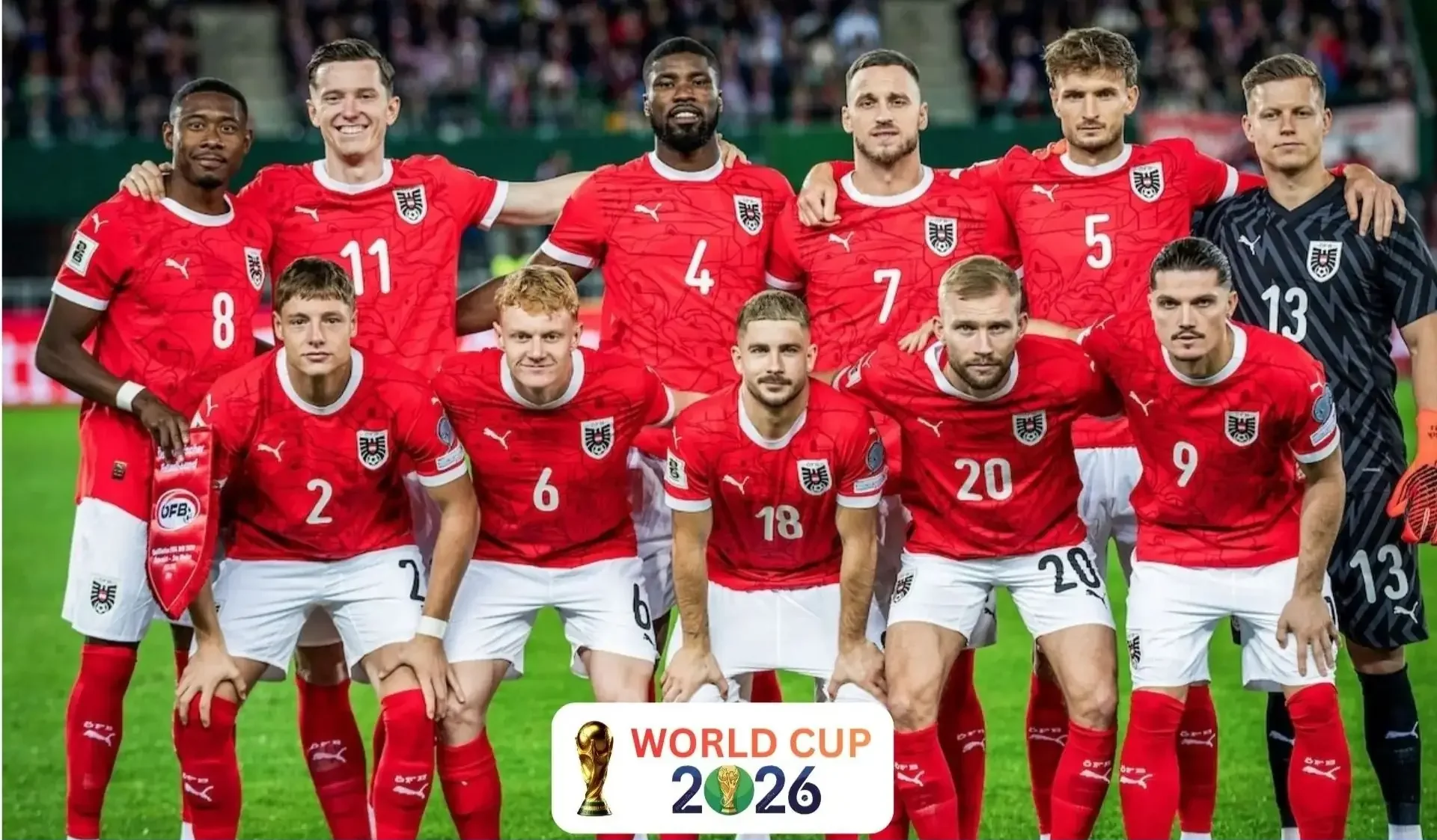 Đội tuyển Áo, một trong các đội đáng xem nhất tại vòng chung kết World Cup 2026