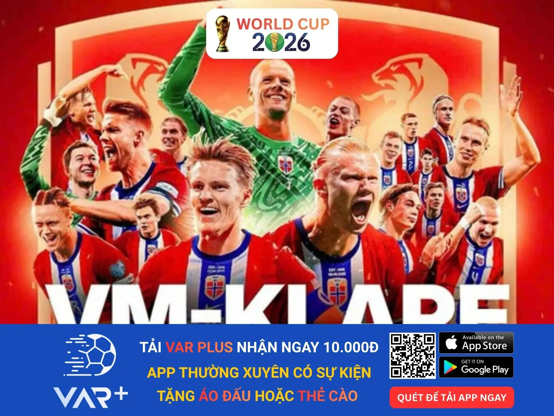 Đội tuyển Na Uy giành suất dự vòng chung kết World Cup 2026