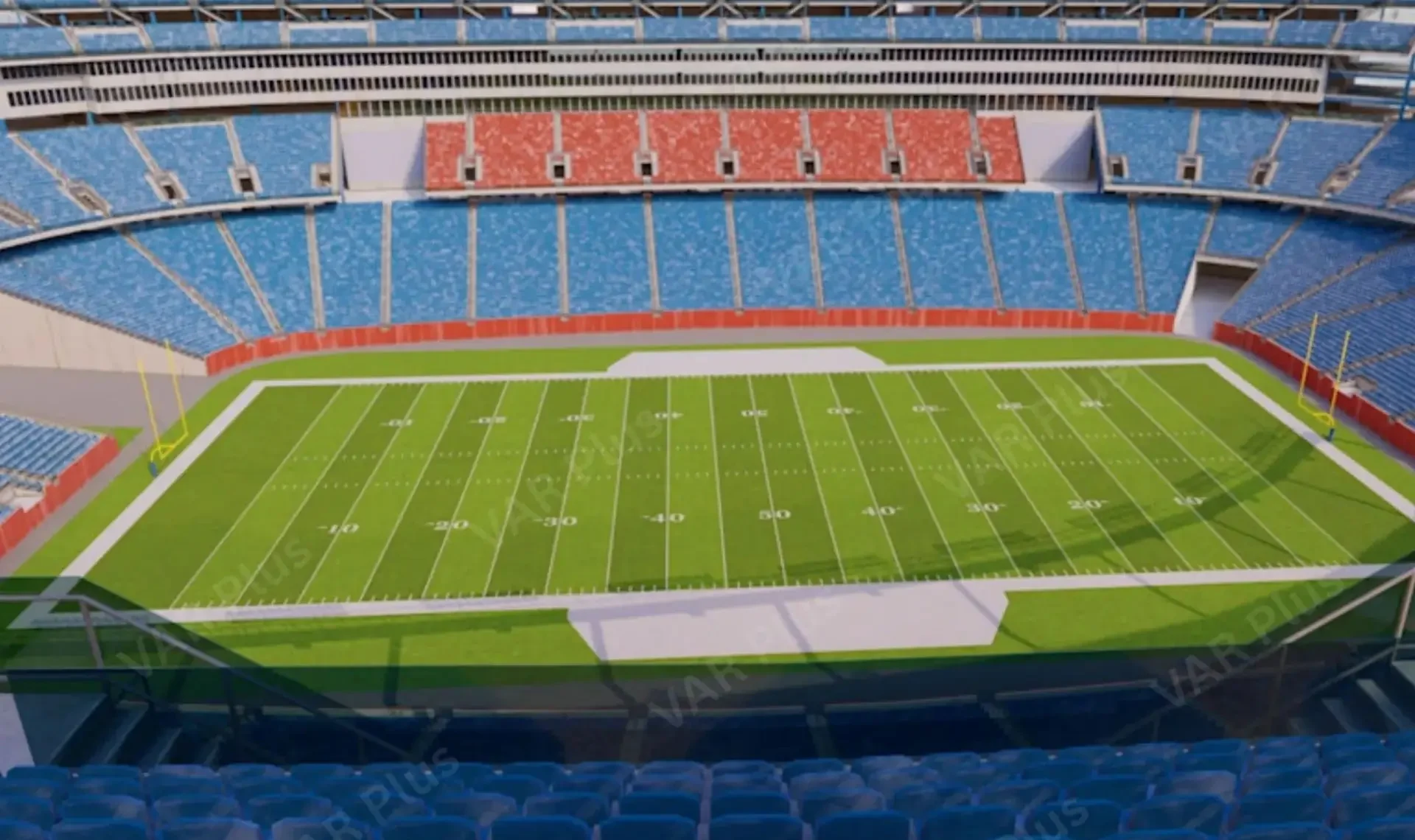 Quang cảnh bên trong và mặt sân cỏ của sân vận động Gillette