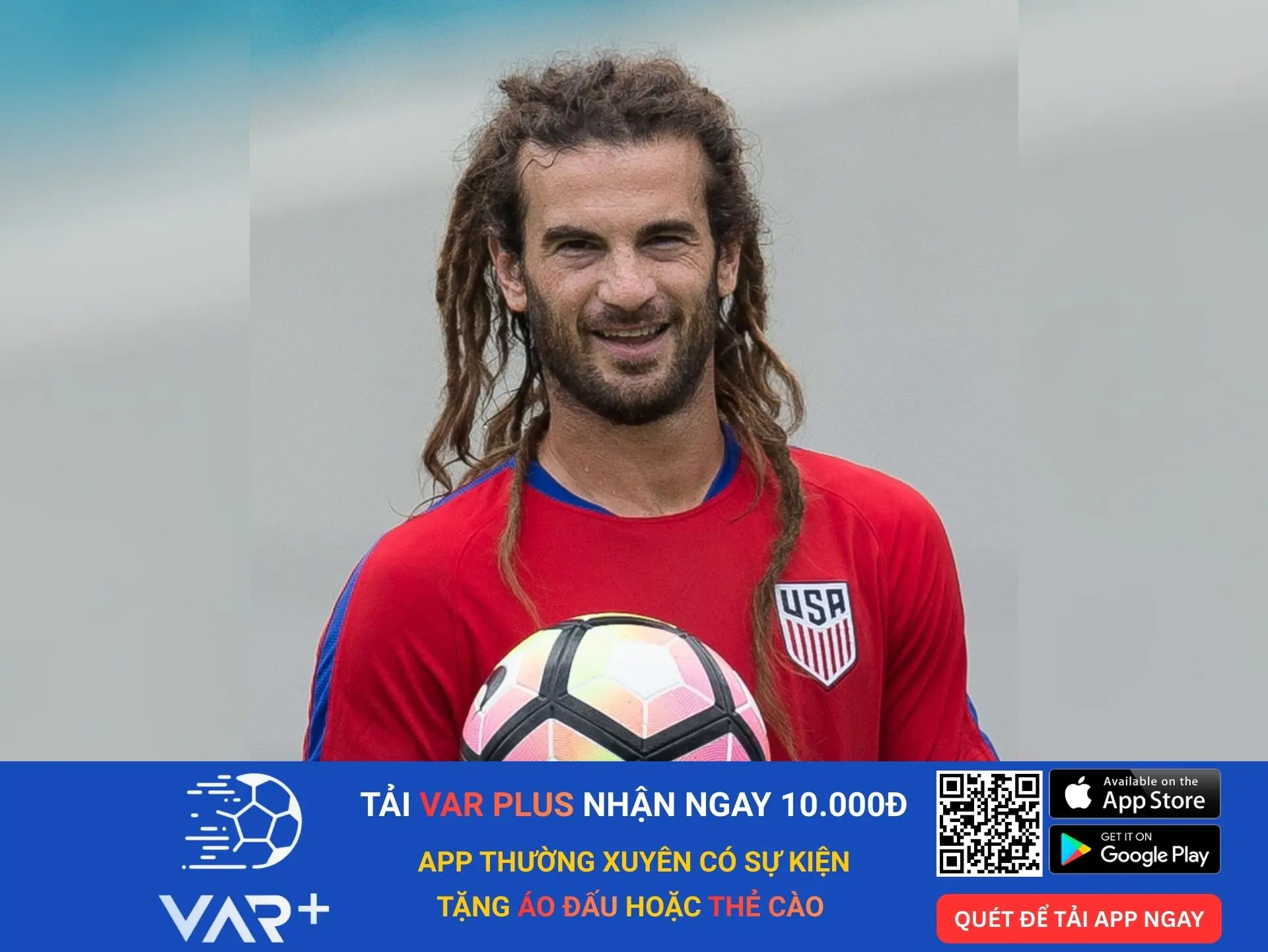 20 kiểu tóc độc lạ, dị nhất trong lịch sử các kỳ World Cup 19 Kyle Beckerman (Mỹ) – Tổ chim rối (2014)