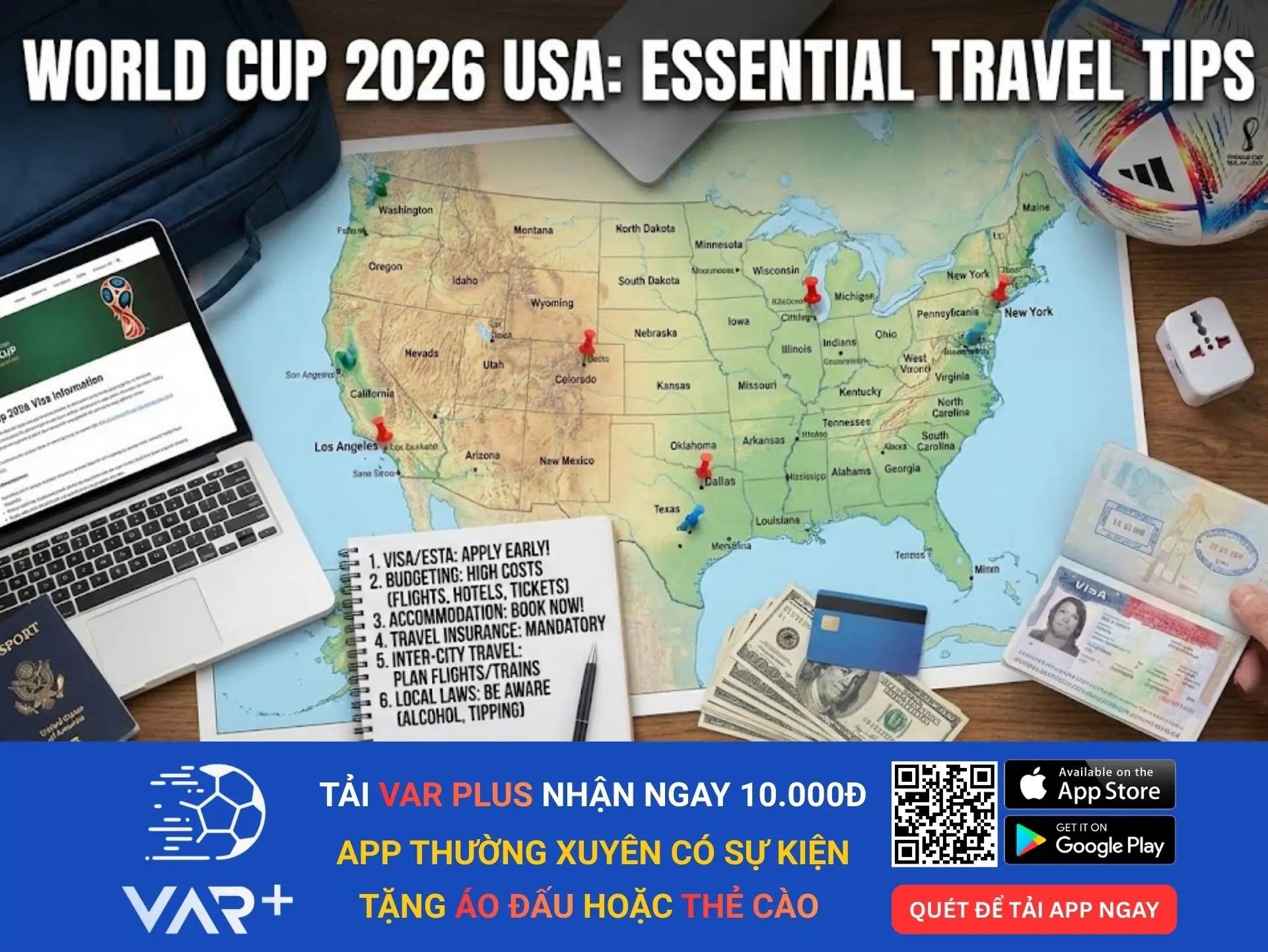 Những điều cần đặc biệt lưu ý khi đi Mỹ xem World Cup 2026 1 Những điều cần đặc biệt lưu ý khi đi Mỹ xem World Cup 2026