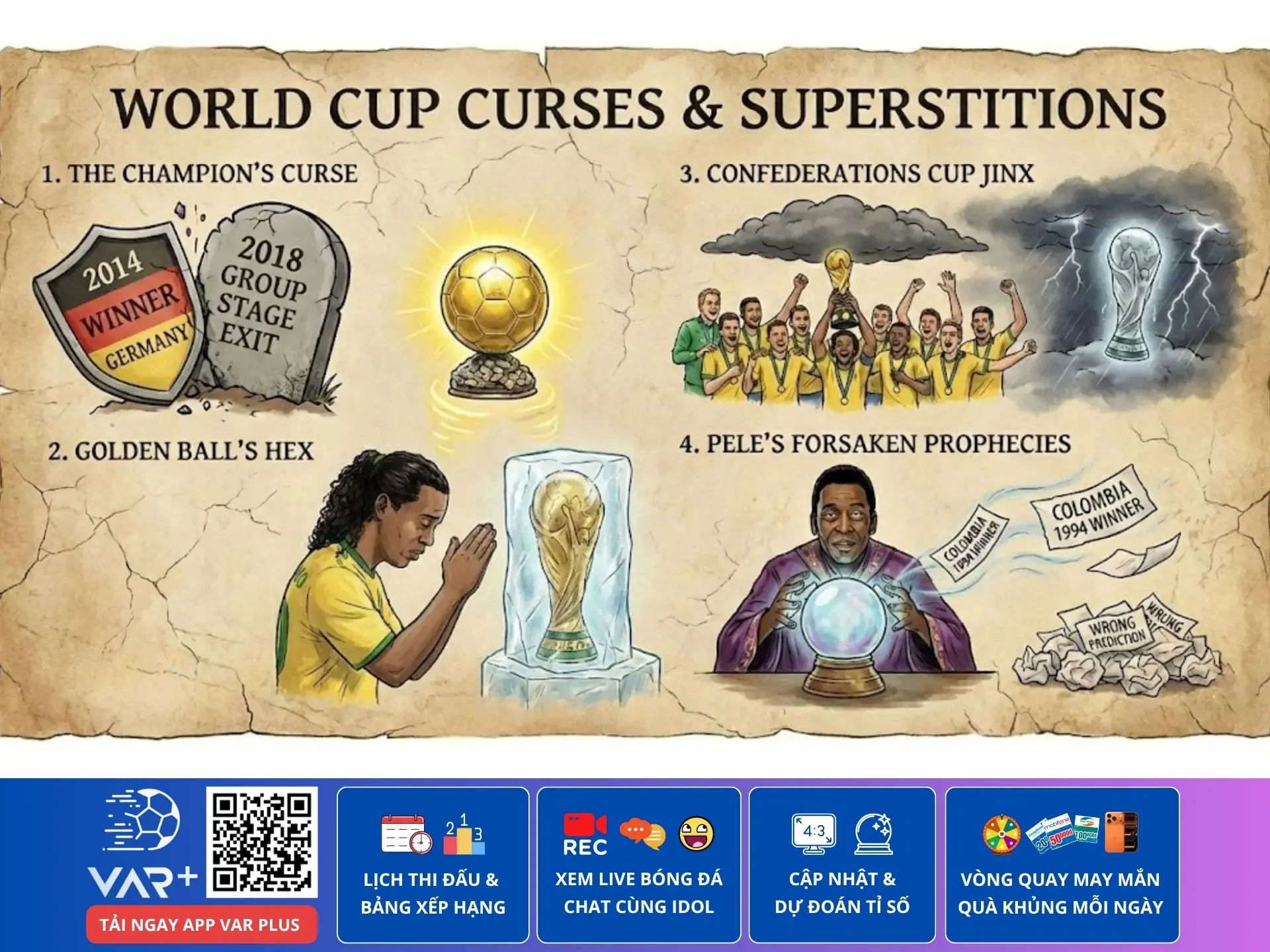 Những lời nguyền World Cup nổi tiếng