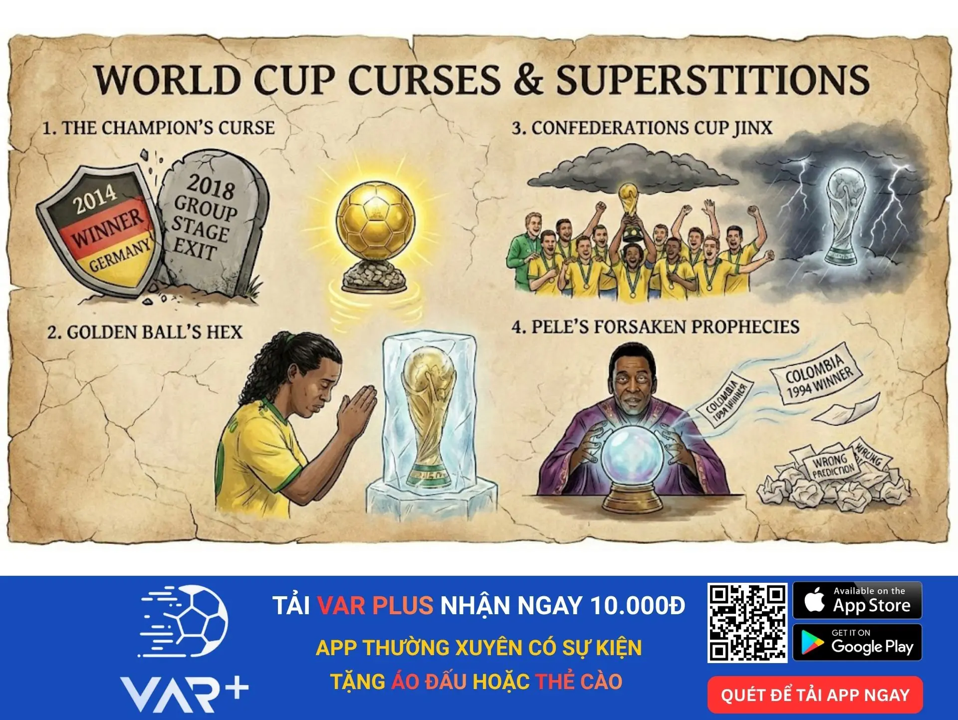 Những lời nguyền World Cup nổi tiếng