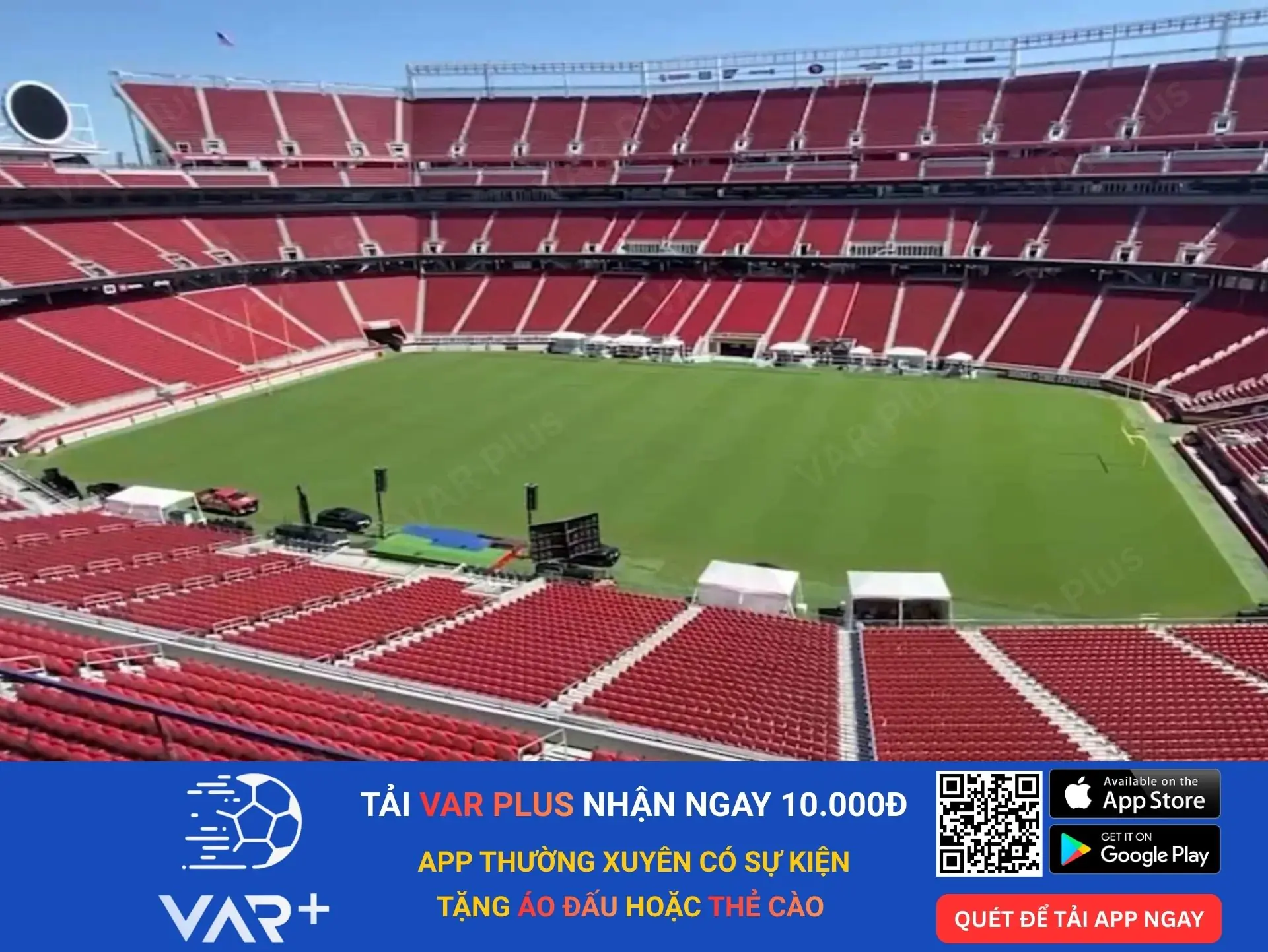 Sân vận động Levi's: đỉnh cao công nghệ tại thung lũng Silicon 2 Quang cảnh mặt sân cỏ sân vận động Levi's