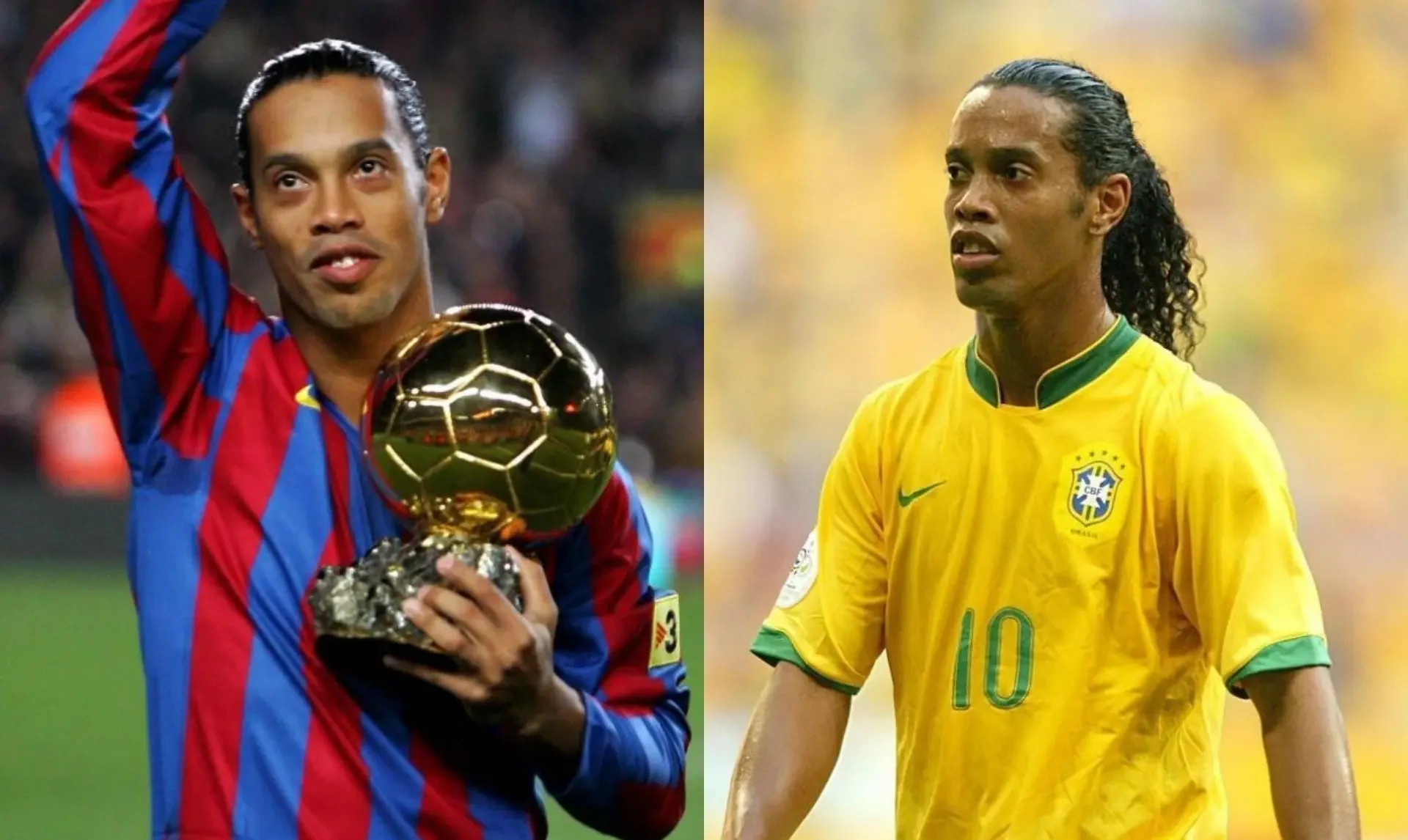 Ronaldinho giành quả bóng vàng 2005 nhưng thất bại tại World Cup 2006