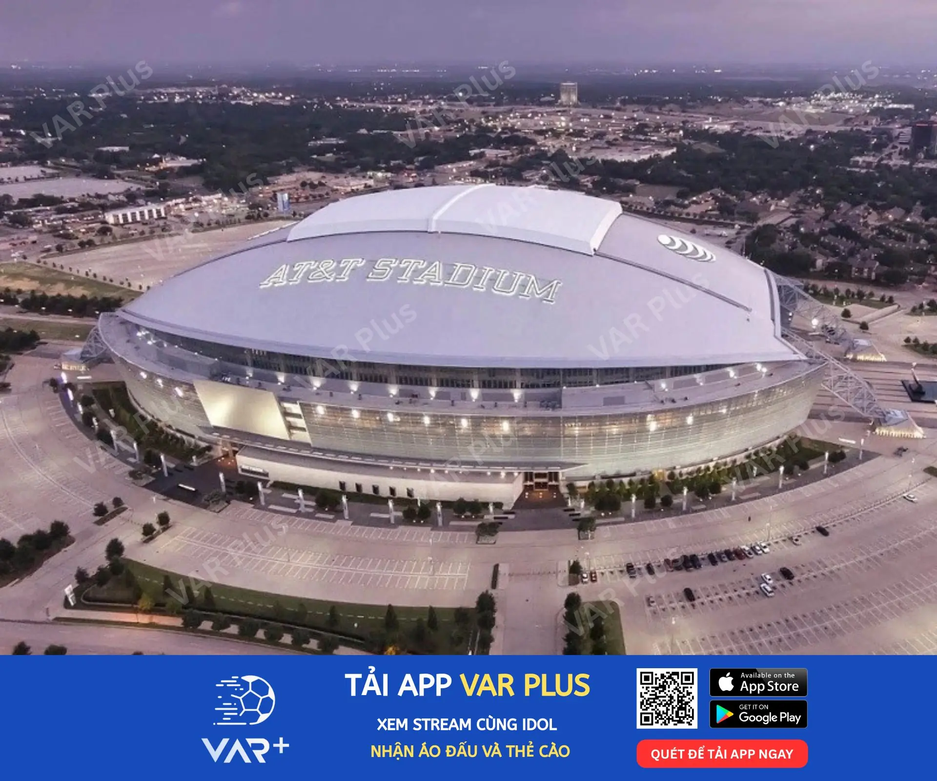 Sân AT&T, nơi diễn ra 9 trận đấu thuộc World Cup 2026