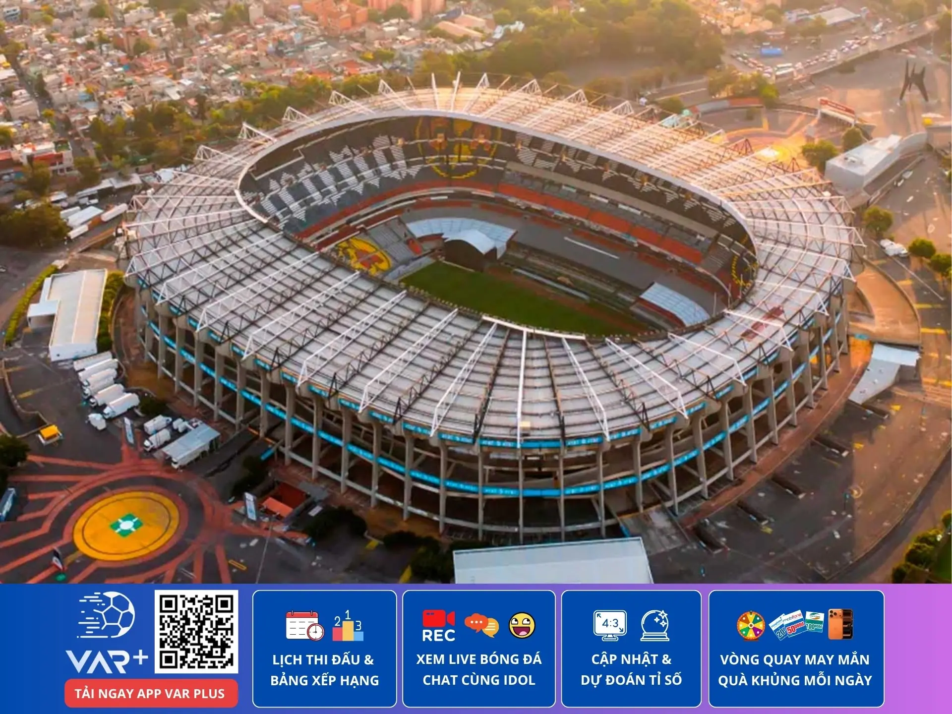 Sân vận động Estadio Azteca, nơi vinh dự 3 lần tổ chức World Cup