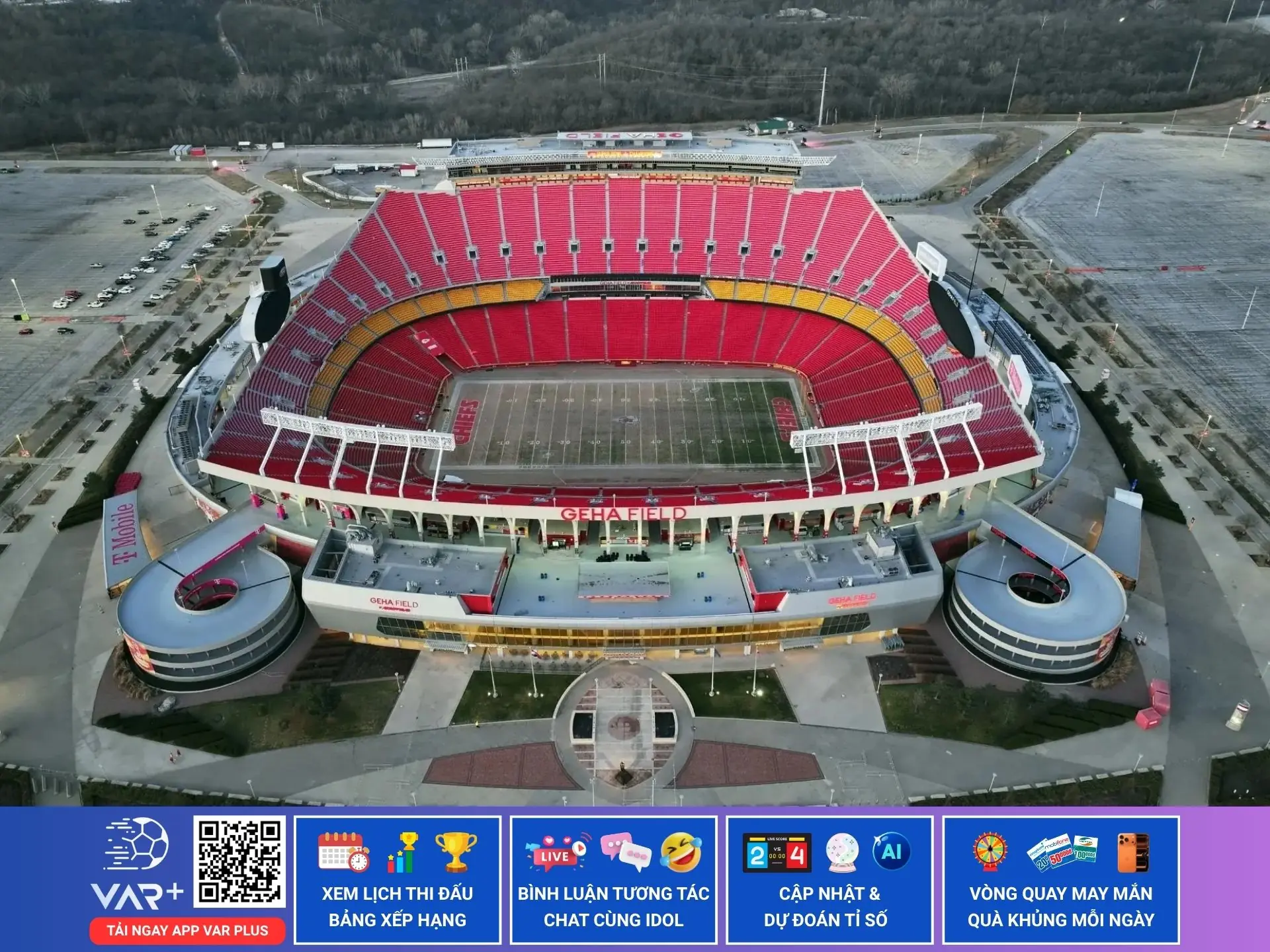 Sân vận động Arrowhead: biểu tượng bóng bầu dục đến sân khấu rực lửa của World Cup 2026 1 Sân vận động Arrowhead: biểu tượng bóng bầu dục đến sân khấu rực lửa của kỳ World Cup 2026