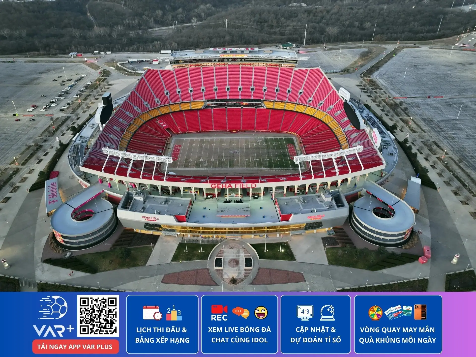 Sân vận động Arrowhead: biểu tượng bóng bầu dục đến sân khấu rực lửa của World Cup 2026