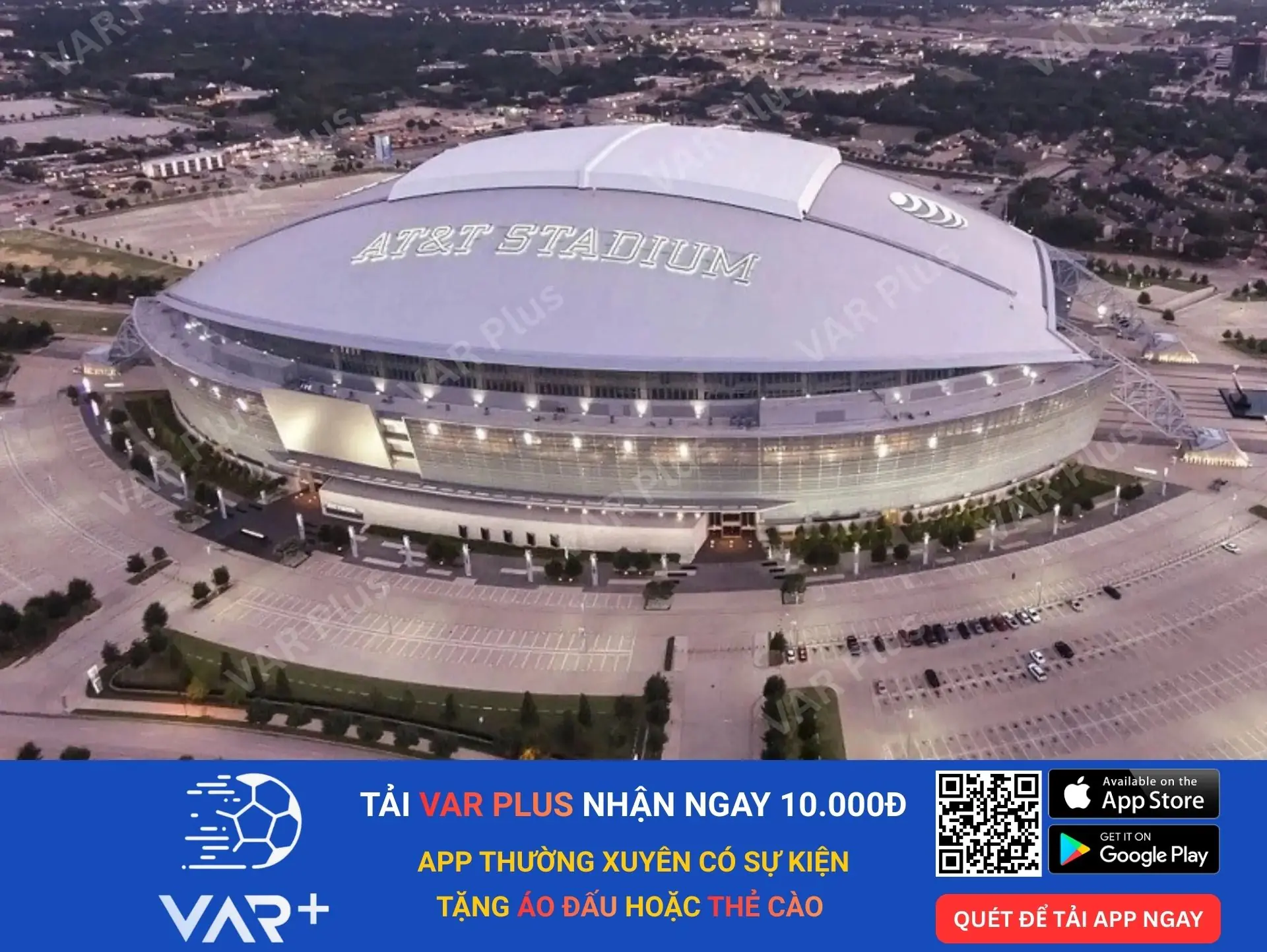 Sân AT&T, nơi diễn ra 9 trận đấu thuộc World Cup 2026