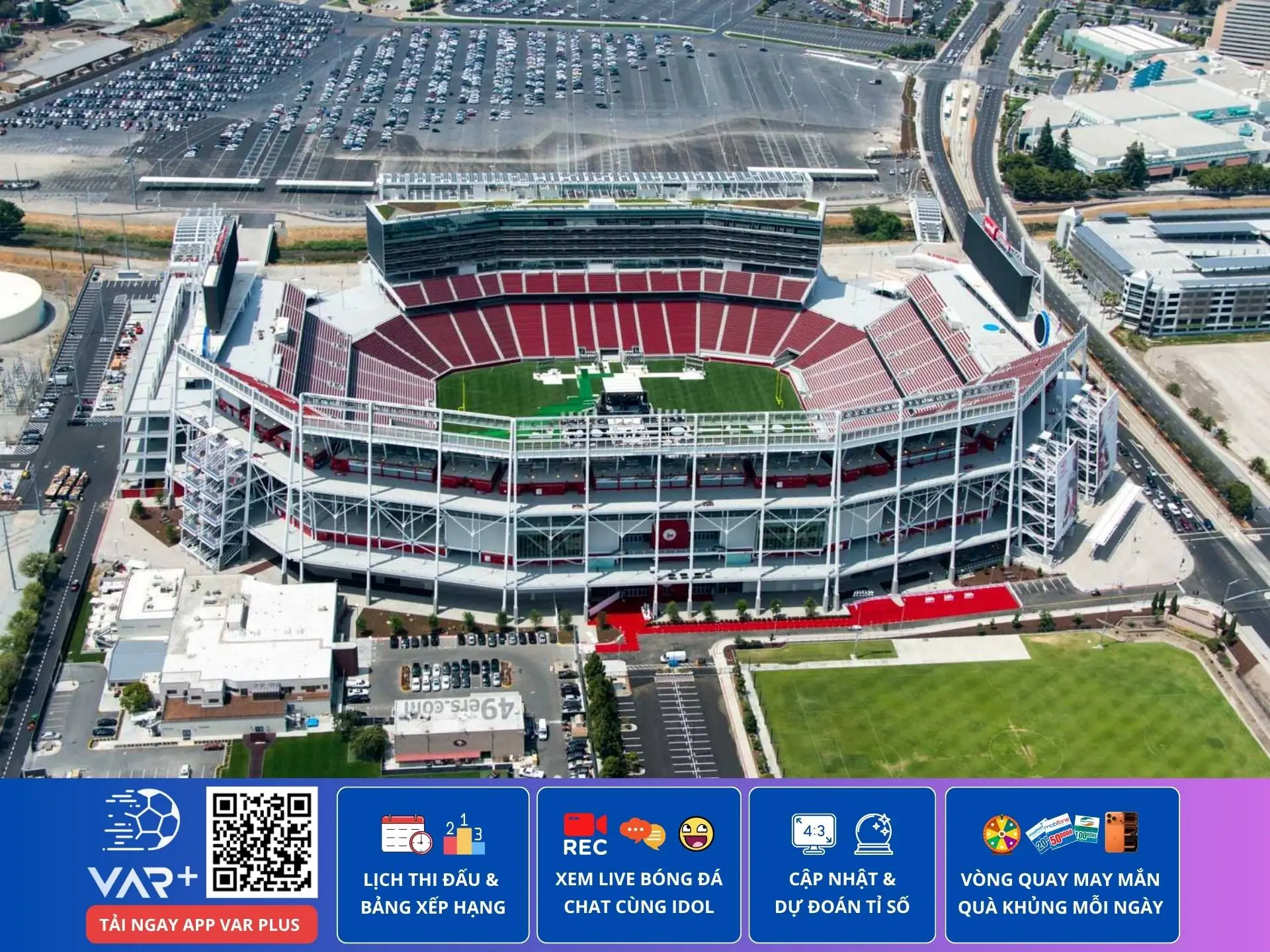 Sân vận động Levi's: đỉnh cao công nghệ tại thung lũng Silicon