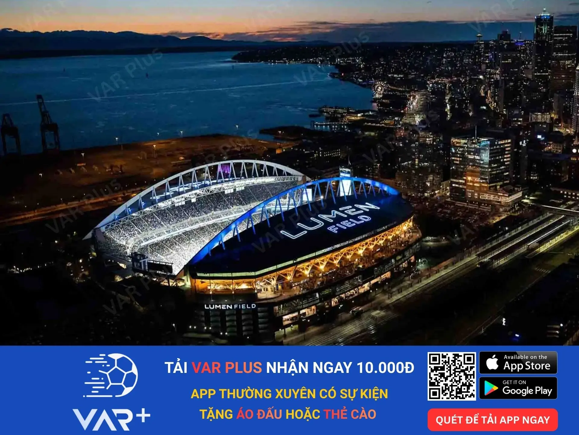 Lumen Field: sân vận động náo nhiệt nhất nước Mỹ Tại WC 2026 3 Sân Lumen Field về đêm