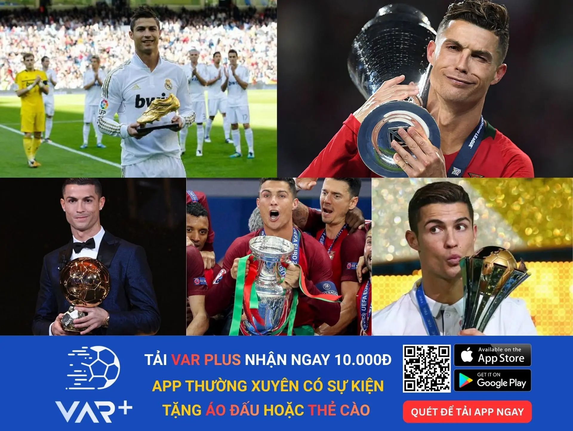 Sự nghiệp huy hoàng của Cristiano Ronaldo