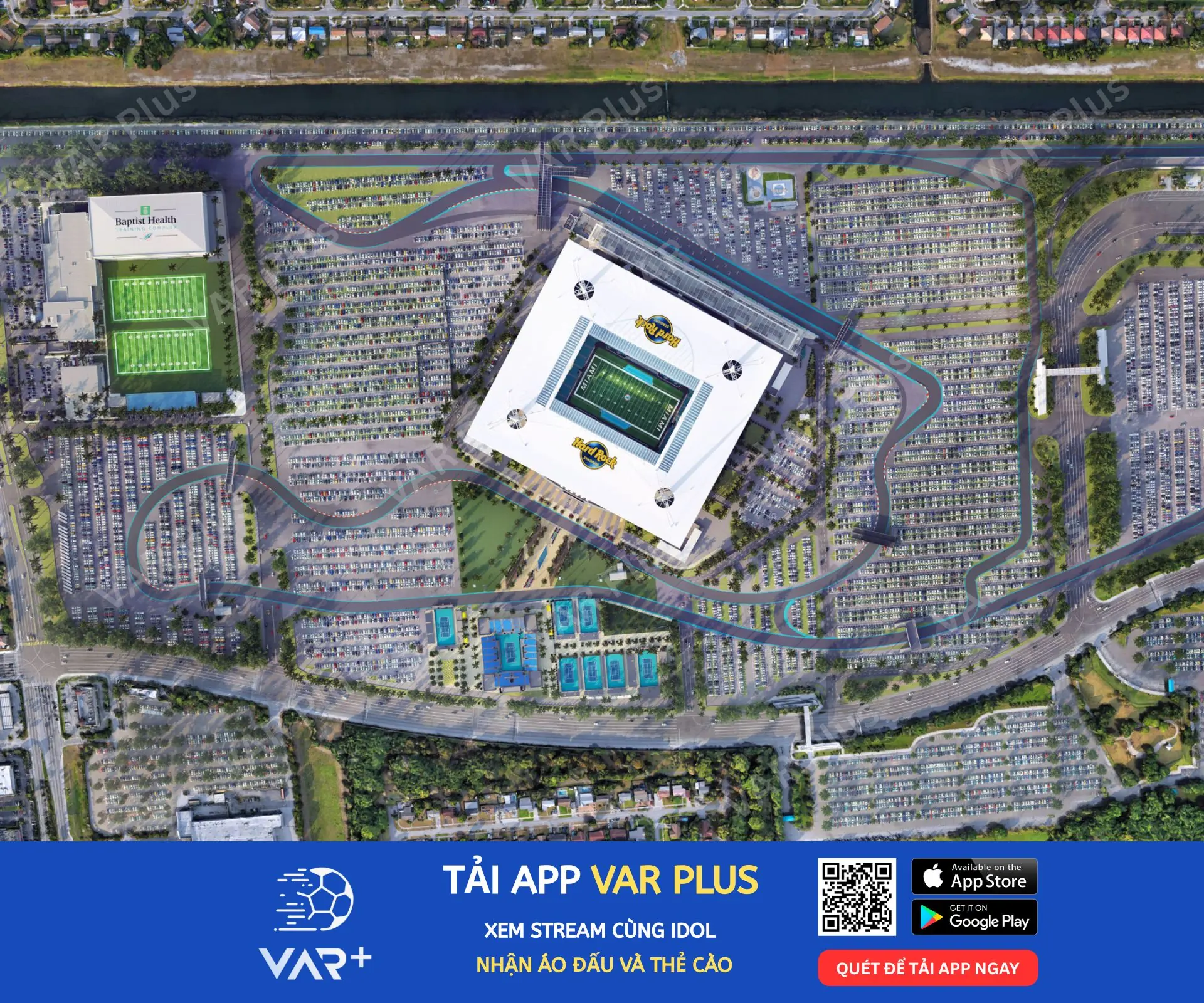 Bãi đậu xe có thể chứa được khoảng 26.000 chiếc xe hơi