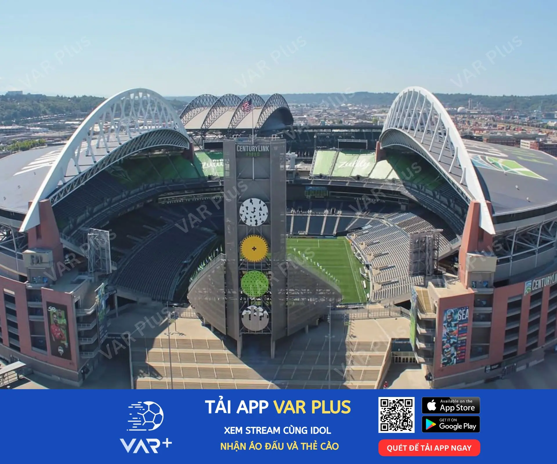 Thiết kế mái vòm độc đáo của sân Lumen Field