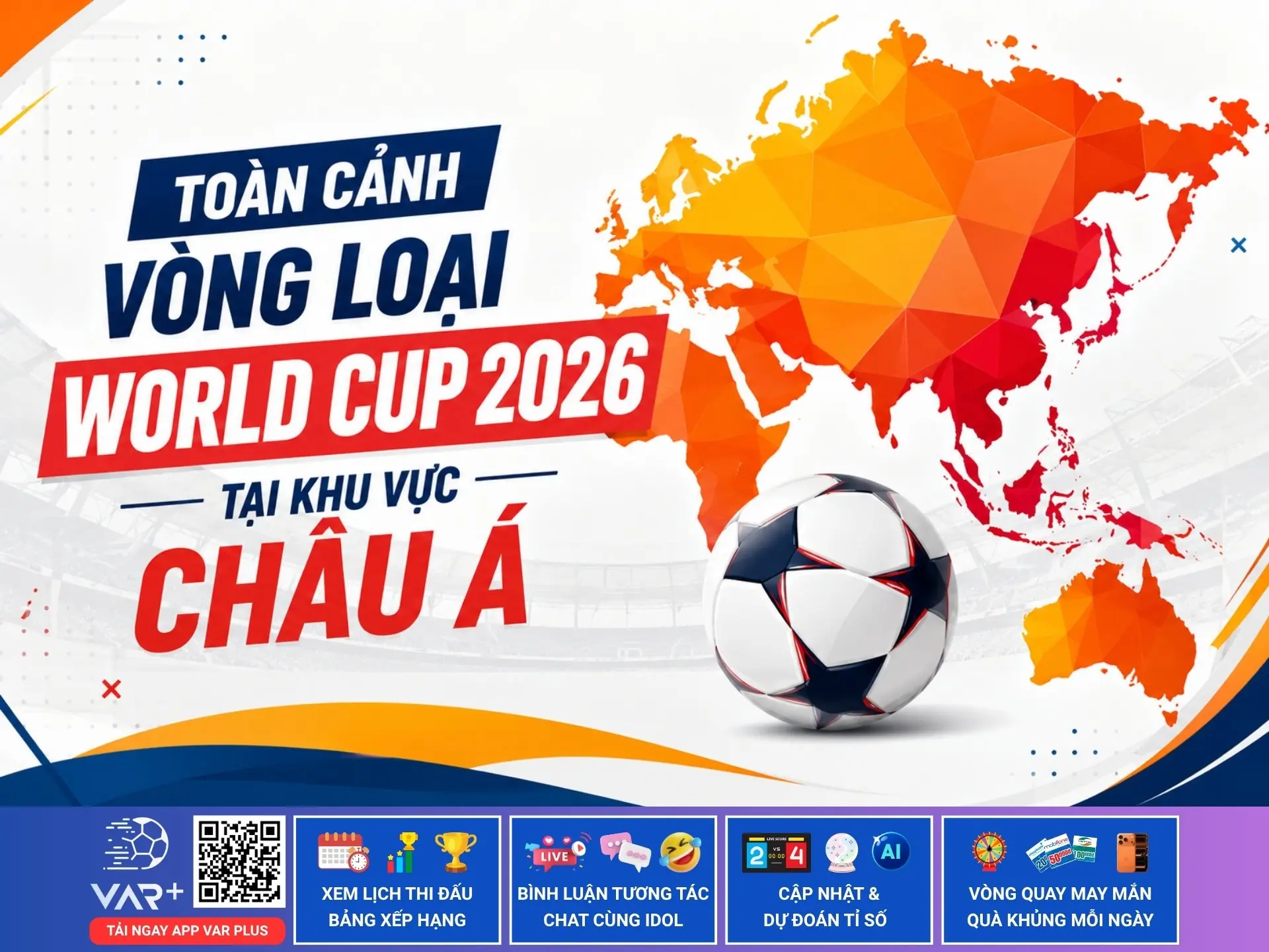Hành trình đến Bắc Mỹ: Toàn cảnh vòng loại World Cup 2026 khu vực châu Á 1 Toàn cảnh vòng loại World Cup 2026 tại khu vực châu Á
