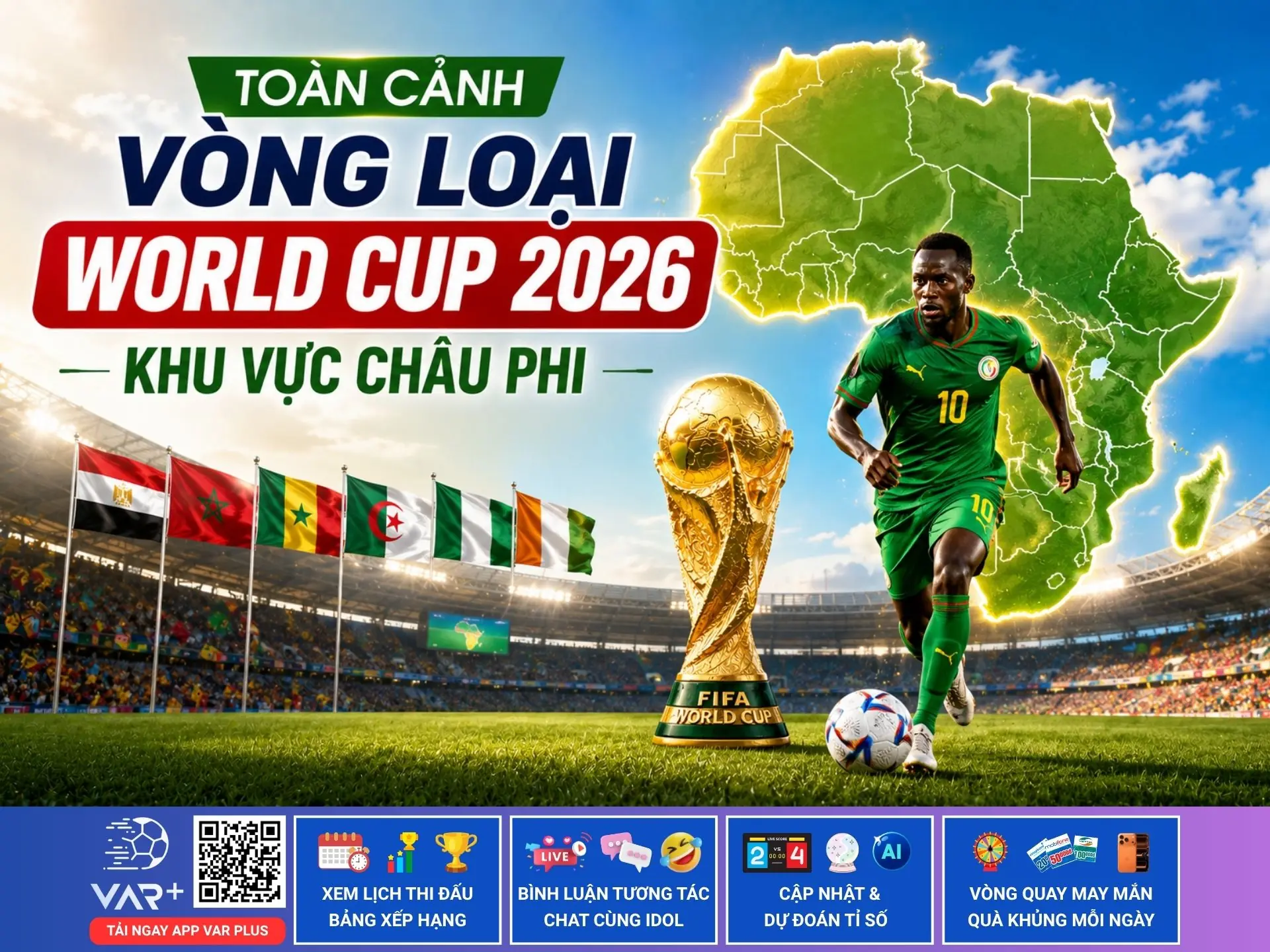 Toàn cảnh vòng loại World Cup 2026 tại khu vực châu Phi