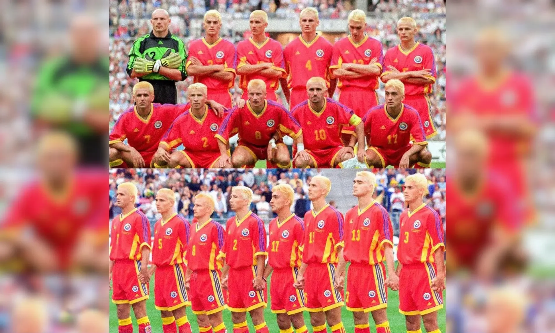 Toàn đội Romania – "Biệt đội tóc vàng hoe" (1998)