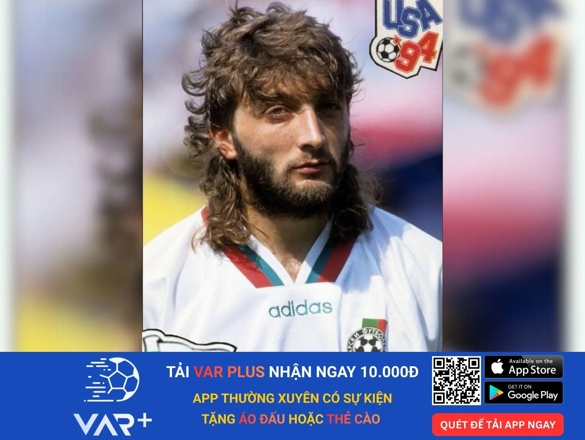 20 kiểu tóc độc lạ, dị nhất trong lịch sử các kỳ World Cup 5 Trifon Ivanov (Bulgaria) – "Người sói" (1994)