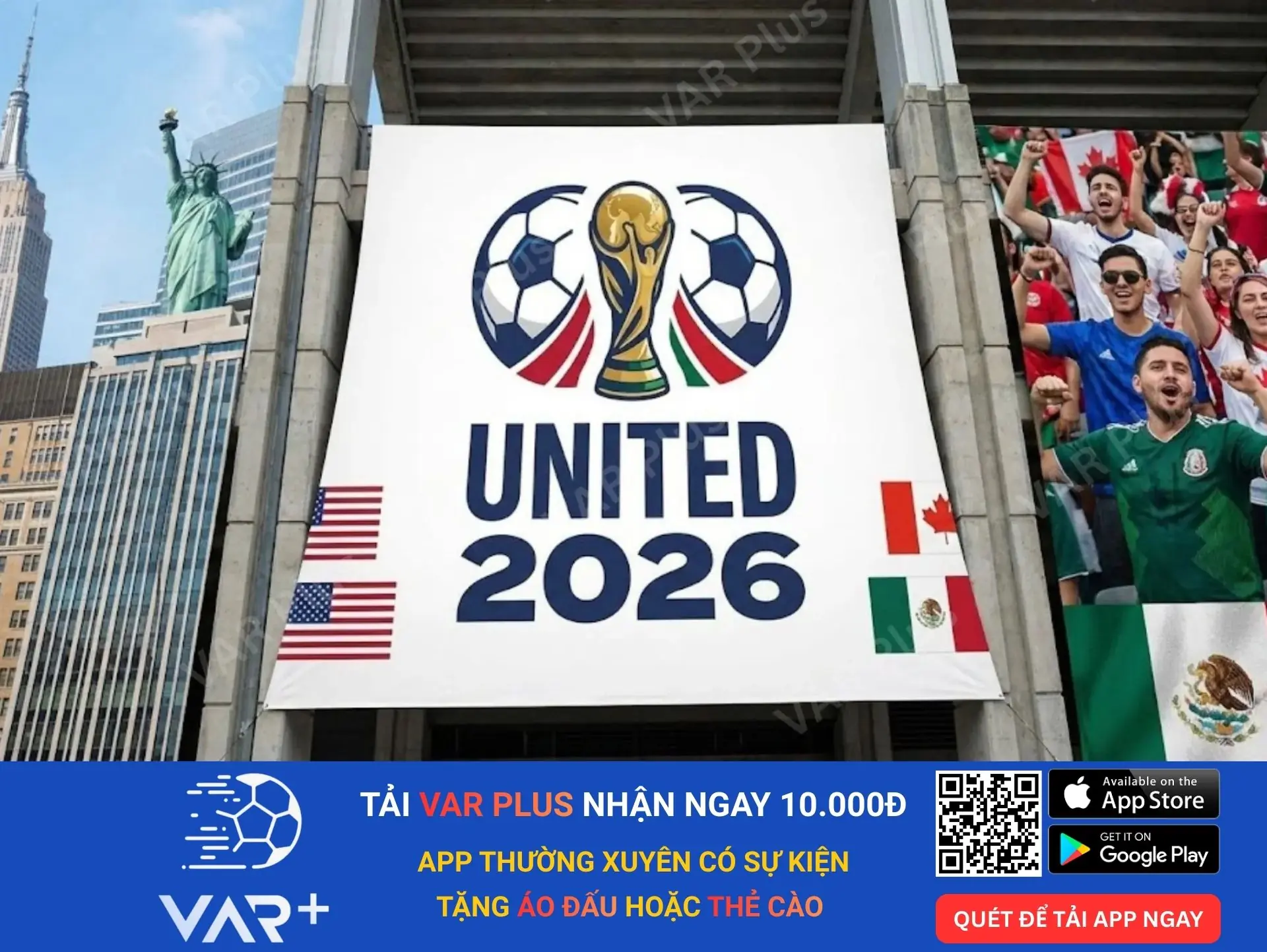 World Cup 2026 tháng mấy bắt đầu khởi tranh? 2 United 2026 - Biểu tượng cho sự đoàn kết của khu vực Bắc Mỹ