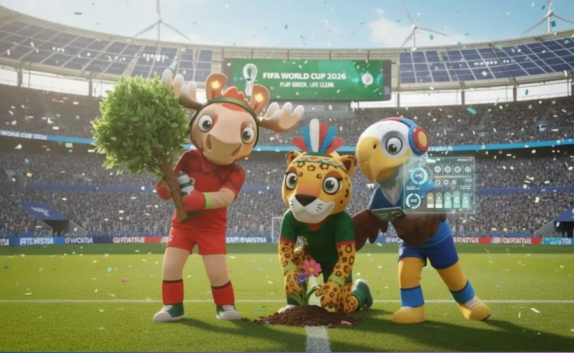 Linh vật World Cup 2026: Kỷ nguyên mới của Mascot-verse 2 world cup 2026 muon gui thong diep ve van de bao ve moi truong den toan the gioi e1780395175115