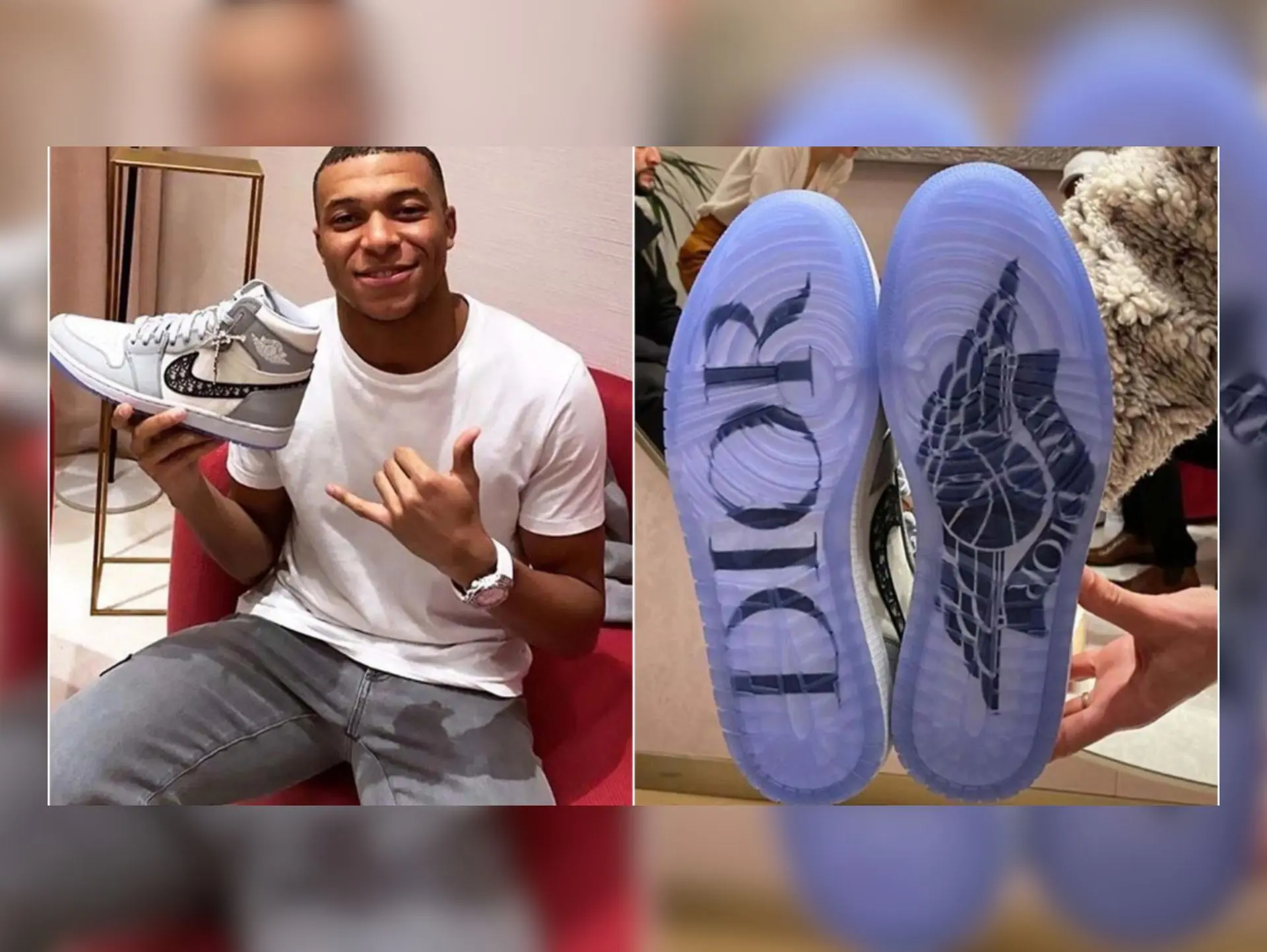 Mbappe đang quảng cáo cho nhãn hàng Dior