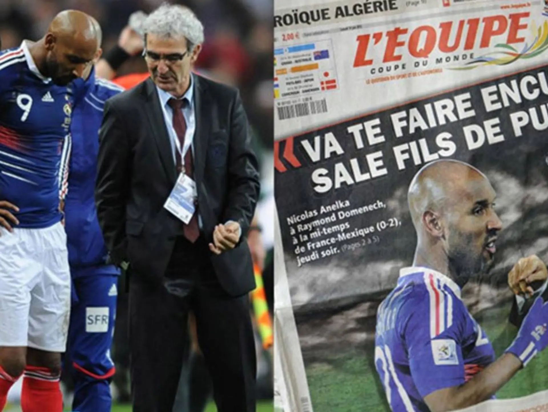 Scandal tuyển Pháp World Cup 2010: Có thật Anelka đã "chửi" HLV Domenech 2 Nicolas Anelka có thực sự "chửi" huấn luyện viên Domenech