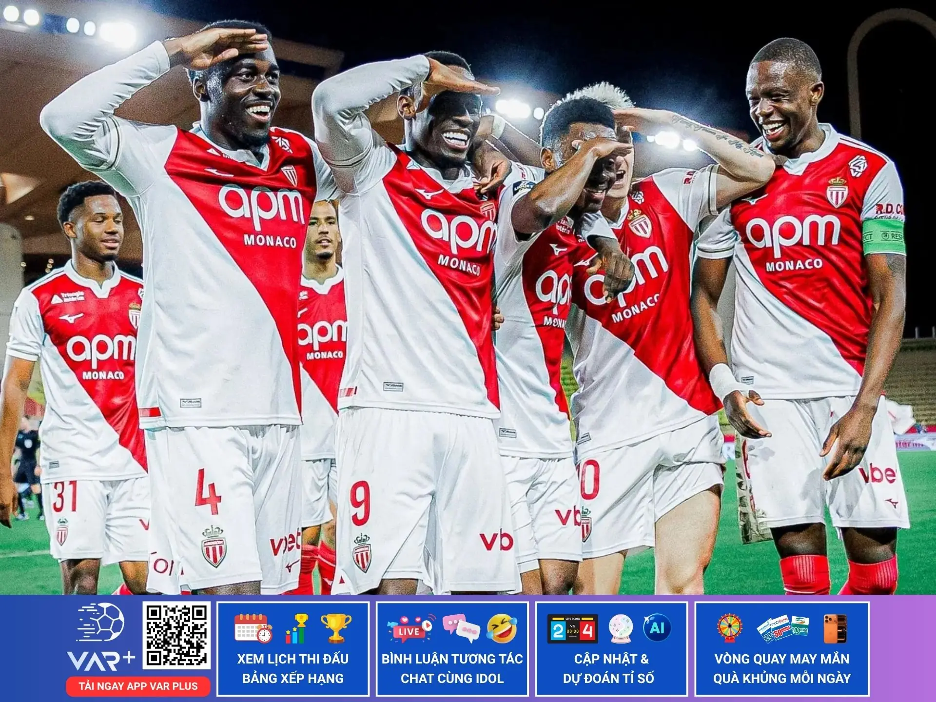 Thứ hạng của câu lạc bộ bóng đá AS Monaco: cập nhật mới nhất 1 câu lạc bộ bóng đá as monaco