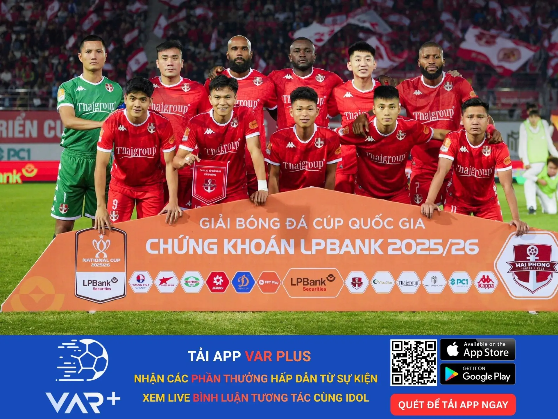 Thứ hạng của câu lạc bộ bóng đá Hải Phòng tính đến tháng 2/2026 1 Câu lạc bộ bóng đá Hải Phòng