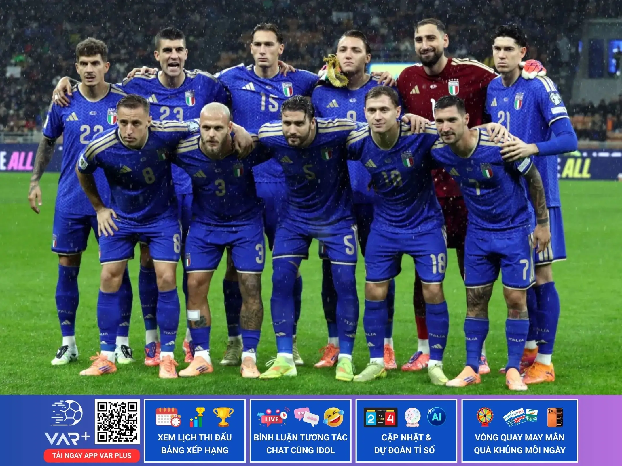 Thứ hạng của đội tuyển bóng đá quốc gia Ý: Lằn ranh đỏ và cơn ác mộng Play-off tái hiện 2 Đội tuyển quốc gia Italia