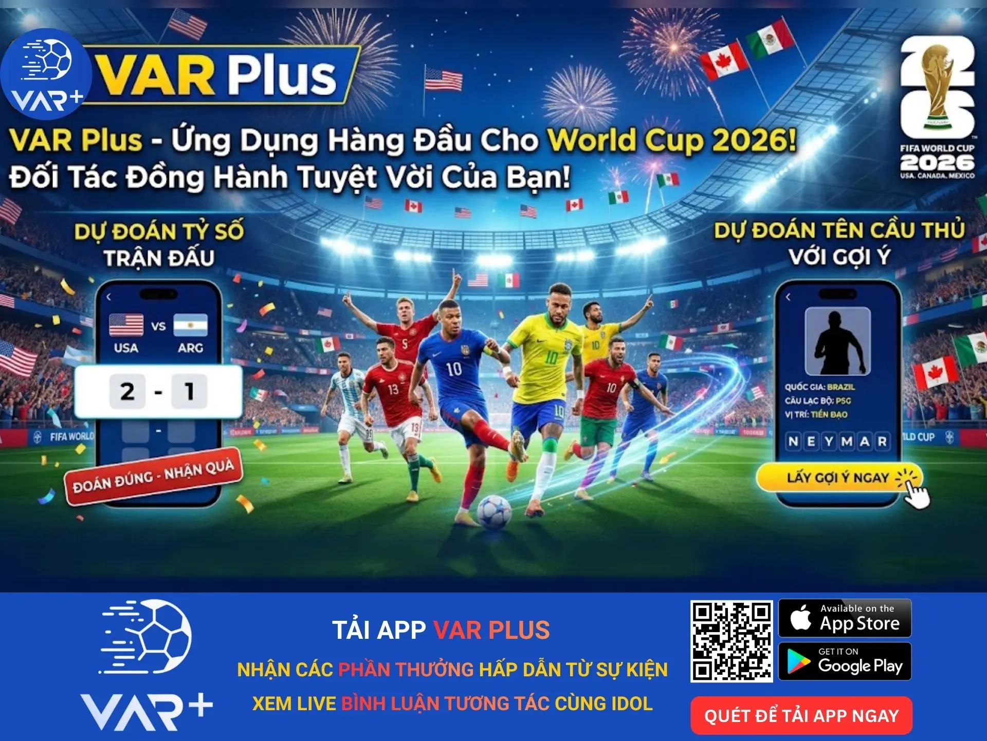 Mini game bóng đá VAR Plus: Trổ Tài Dự Đoán – Giải Mã Ngôi Sao – Rinh Quà Cực Khủng! 1 Mini game bóng đá VAR Plus: Trổ Tài Dự Đoán – Giải Mã Ngôi Sao – Rinh Quà Cực Khủng!