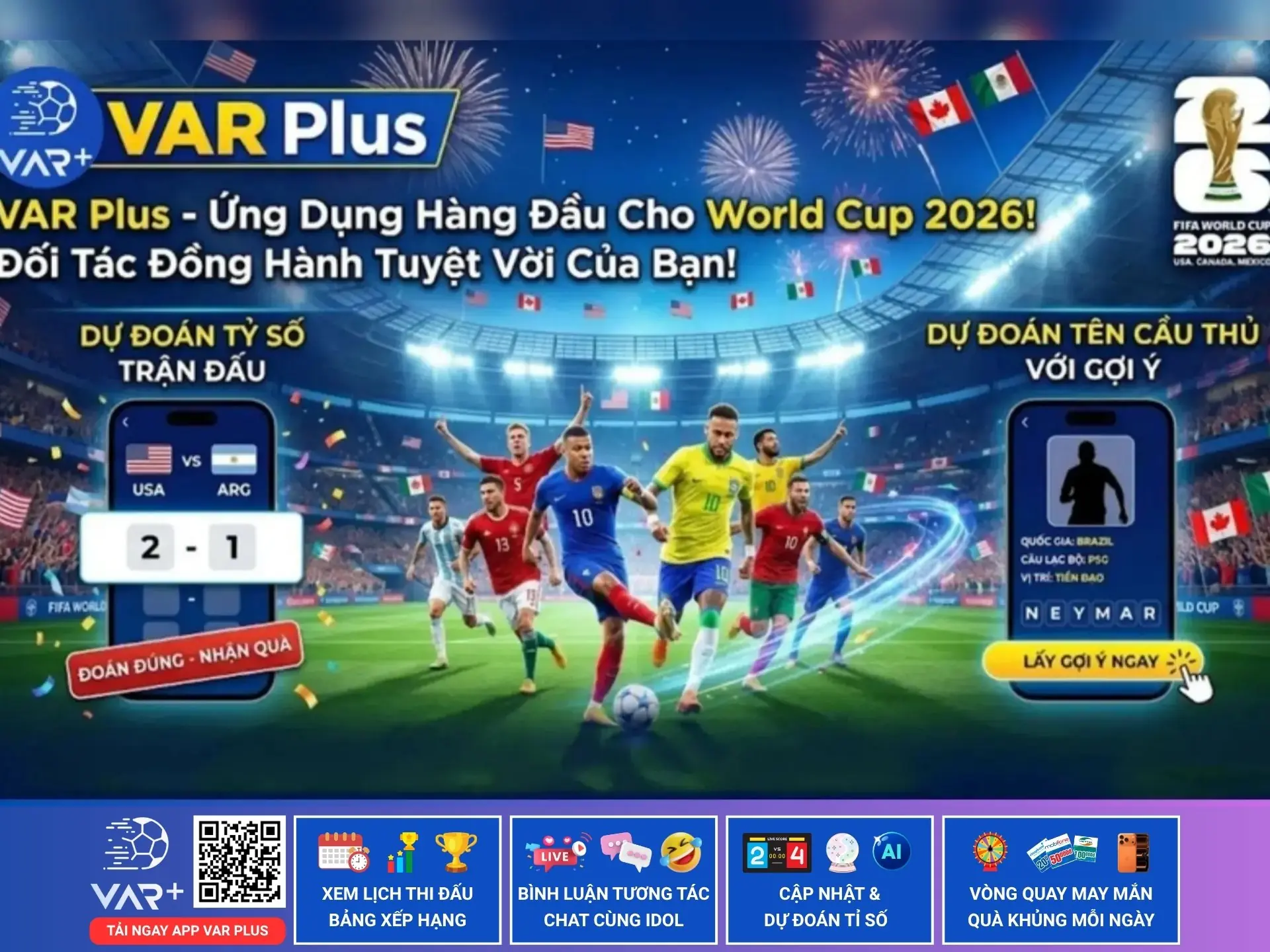 Mini game bóng đá VAR Plus: Trổ Tài Dự Đoán – Giải Mã Ngôi Sao – Rinh Quà Cực Khủng! 1 Mini game bóng đá VAR Plus: Trổ Tài Dự Đoán – Giải Mã Ngôi Sao – Rinh Quà Cực Khủng!