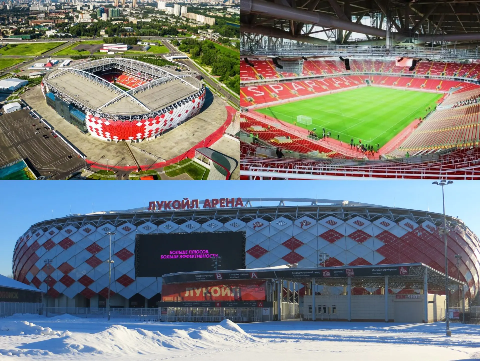 Sân nhà của câu lạc bộ bóng đá Spartak Moskva là sân vận động Otkrytie Bank Arena

