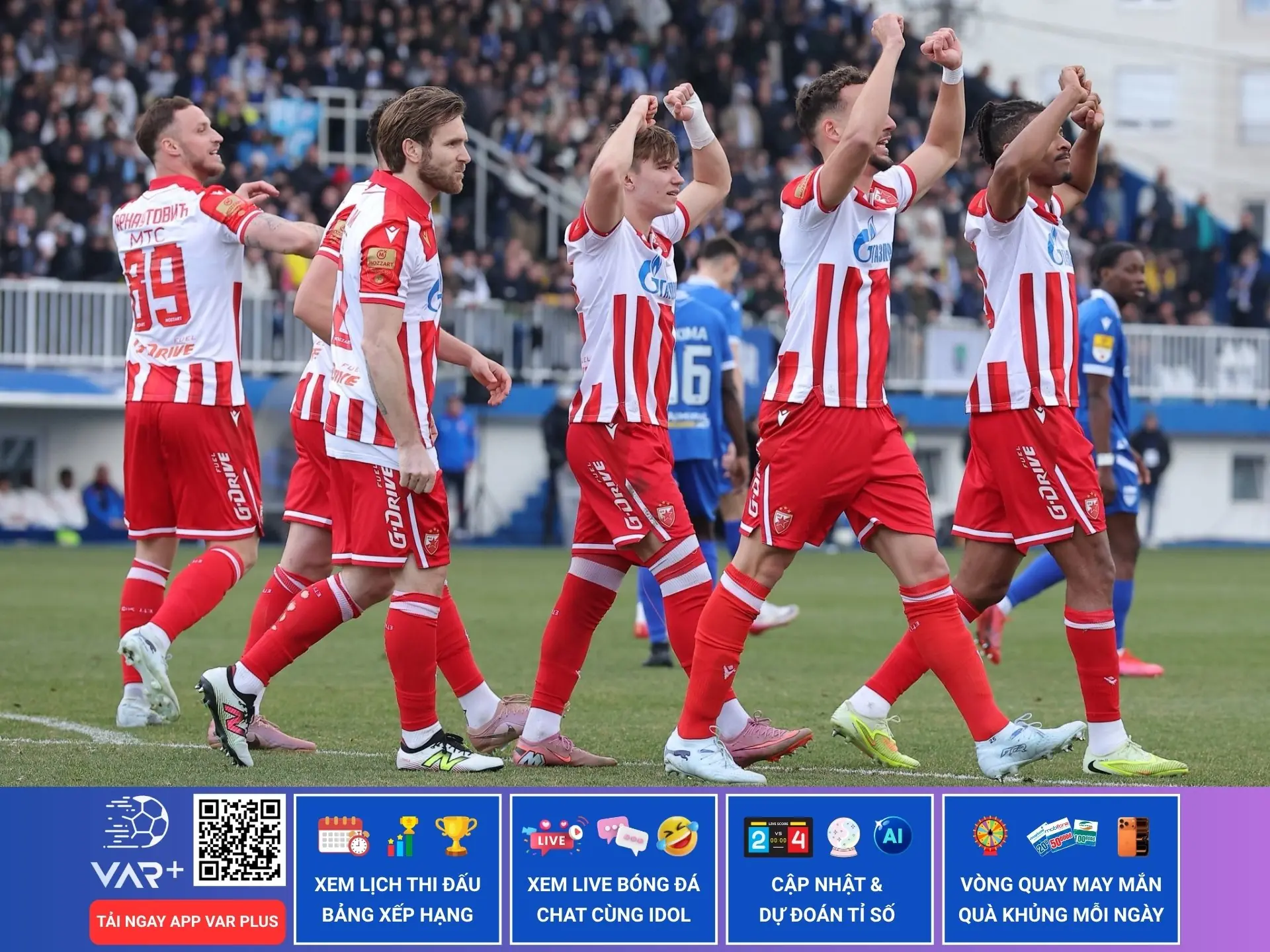 Câu lạc bộ bóng đá Sao Đỏ Belgrade, sắc đỏ trắng nhiệt huyết và máu lửa